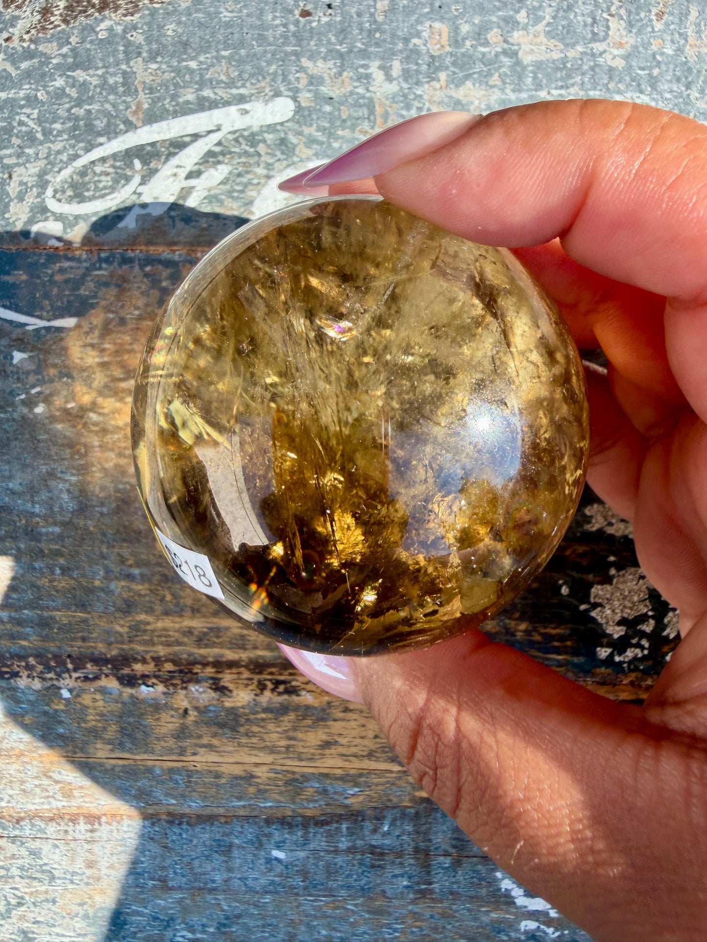 Gorgeous Natural Citrine Sphere from the Congo | Opt B