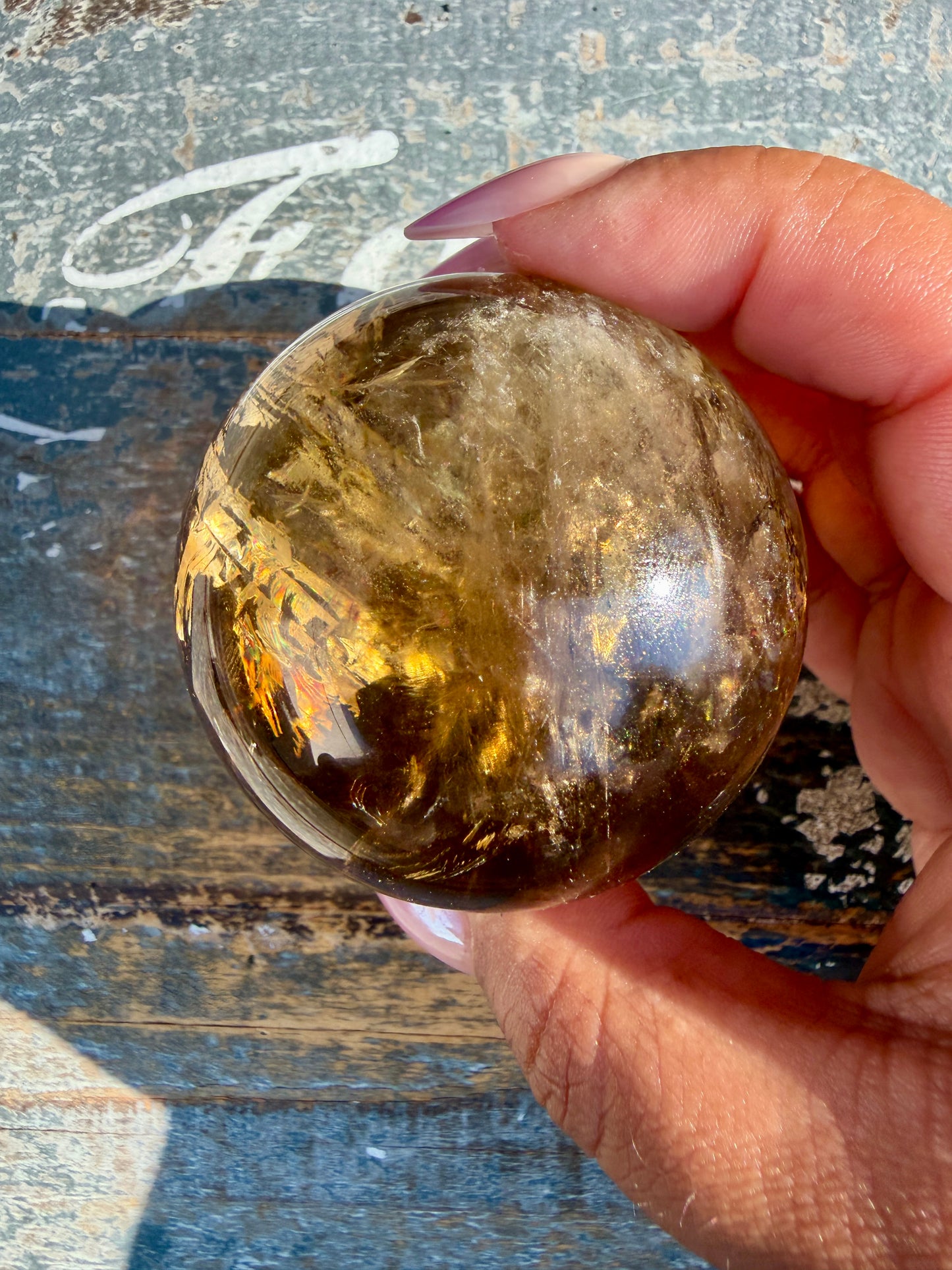 Gorgeous Natural Citrine Sphere from the Congo | Opt B
