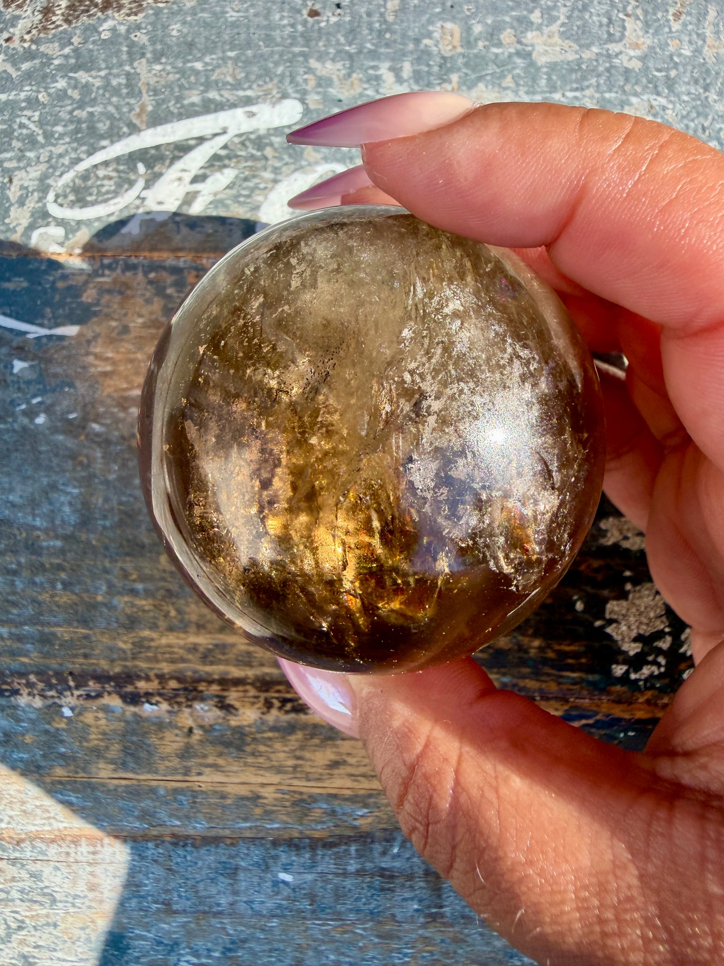 Gorgeous Natural Citrine Sphere from the Congo | Opt B