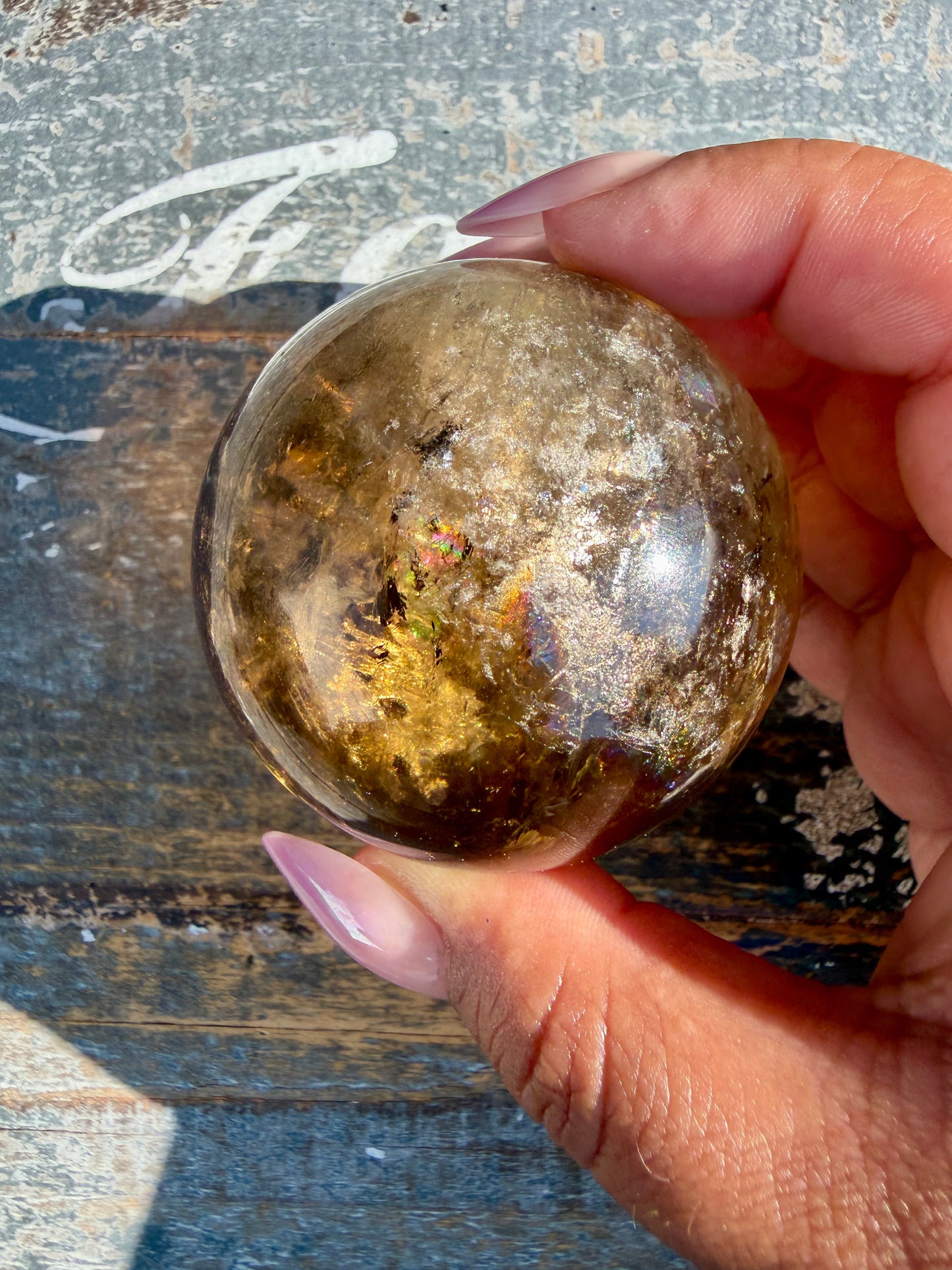 Gorgeous Natural Citrine Sphere from the Congo | Opt B