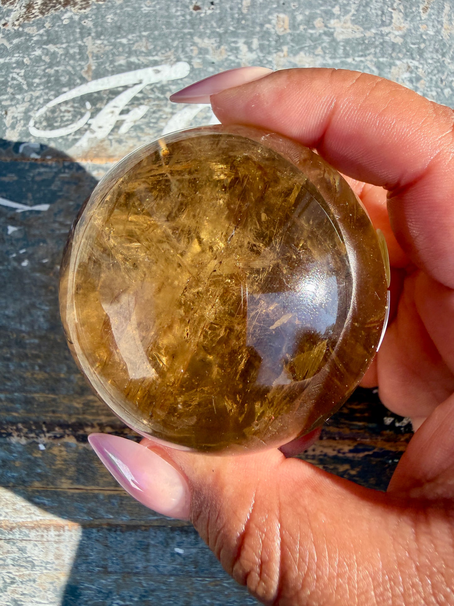 Gorgeous Natural Citrine Sphere from the Congo | Opt B