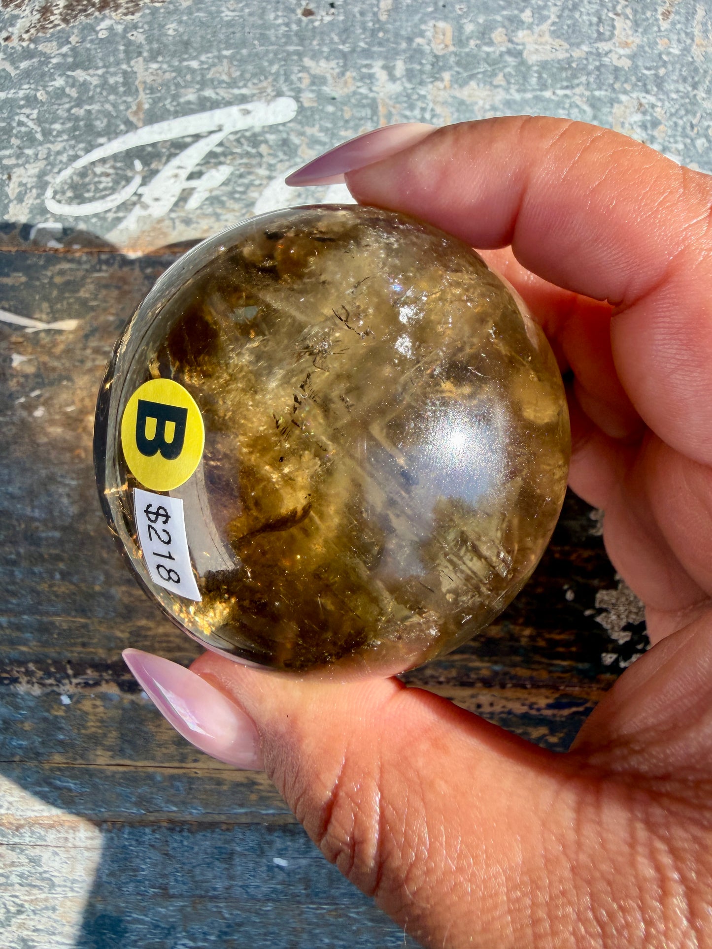 Gorgeous Natural Citrine Sphere from the Congo | Opt B