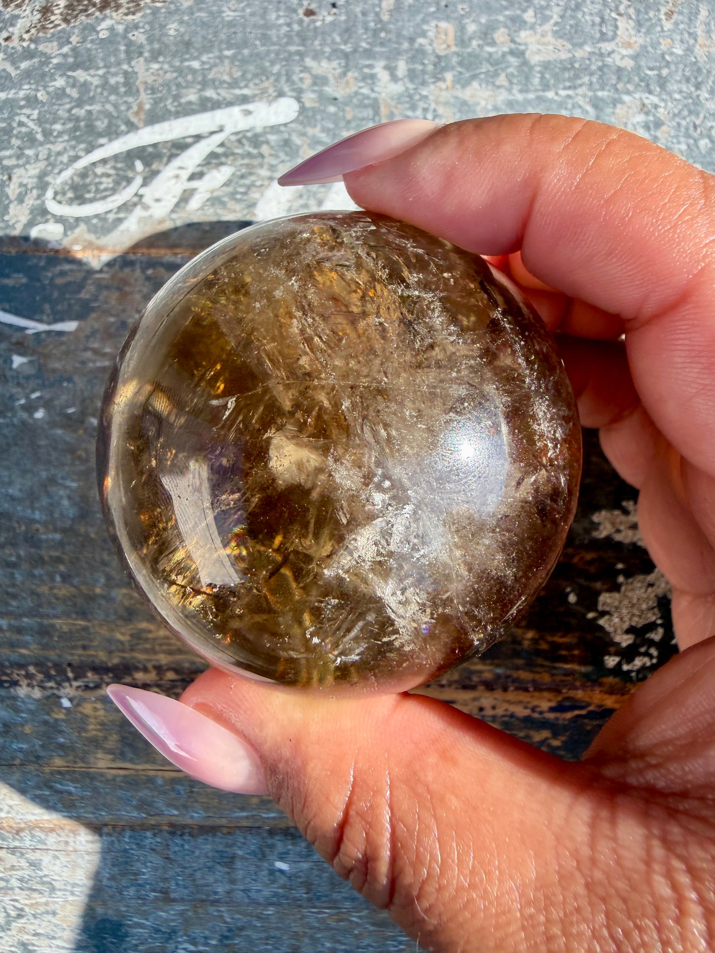 Gorgeous Natural Citrine Sphere from the Congo | Opt B