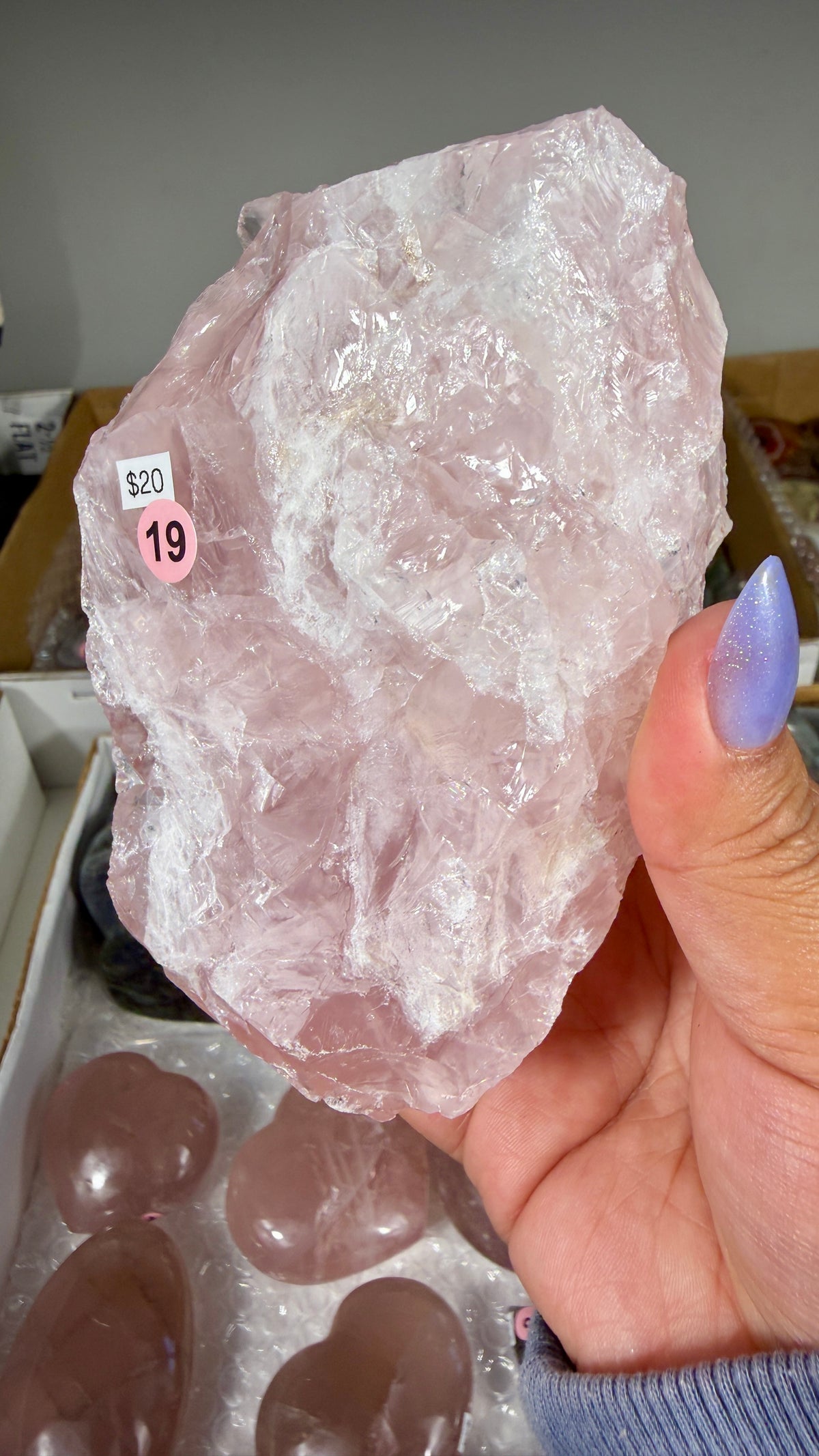 Gorgeous Raw Rose Quartz Chunk | Opt 19