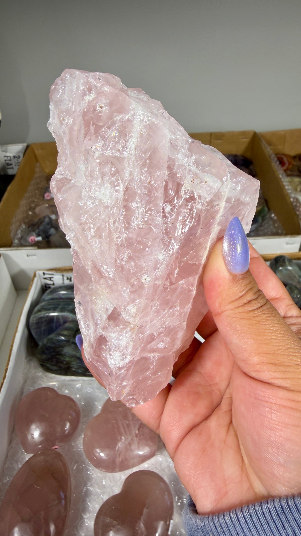 Gorgeous Raw Rose Quartz Chunk | Opt 19