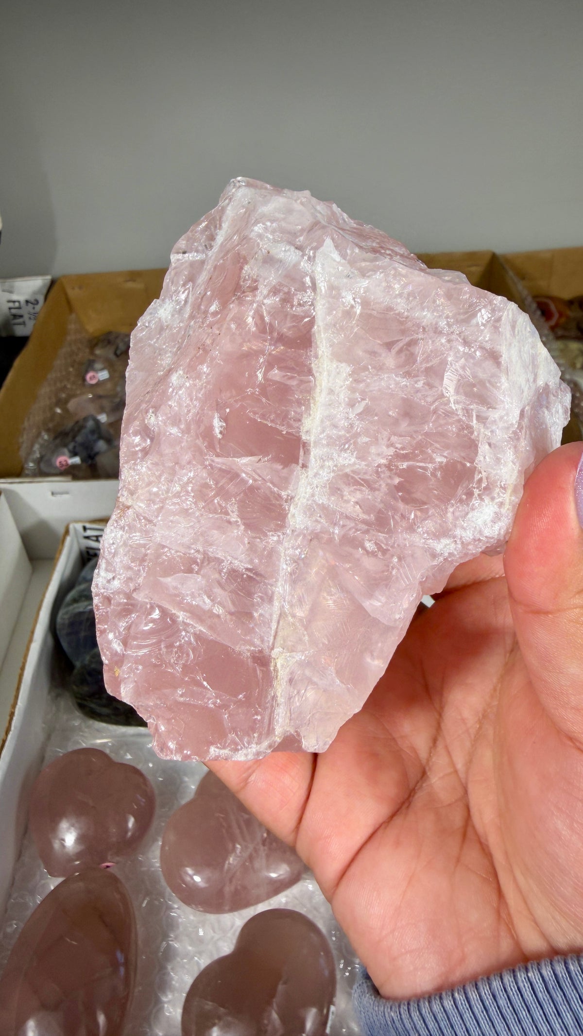 Gorgeous Raw Rose Quartz Chunk | Opt 19