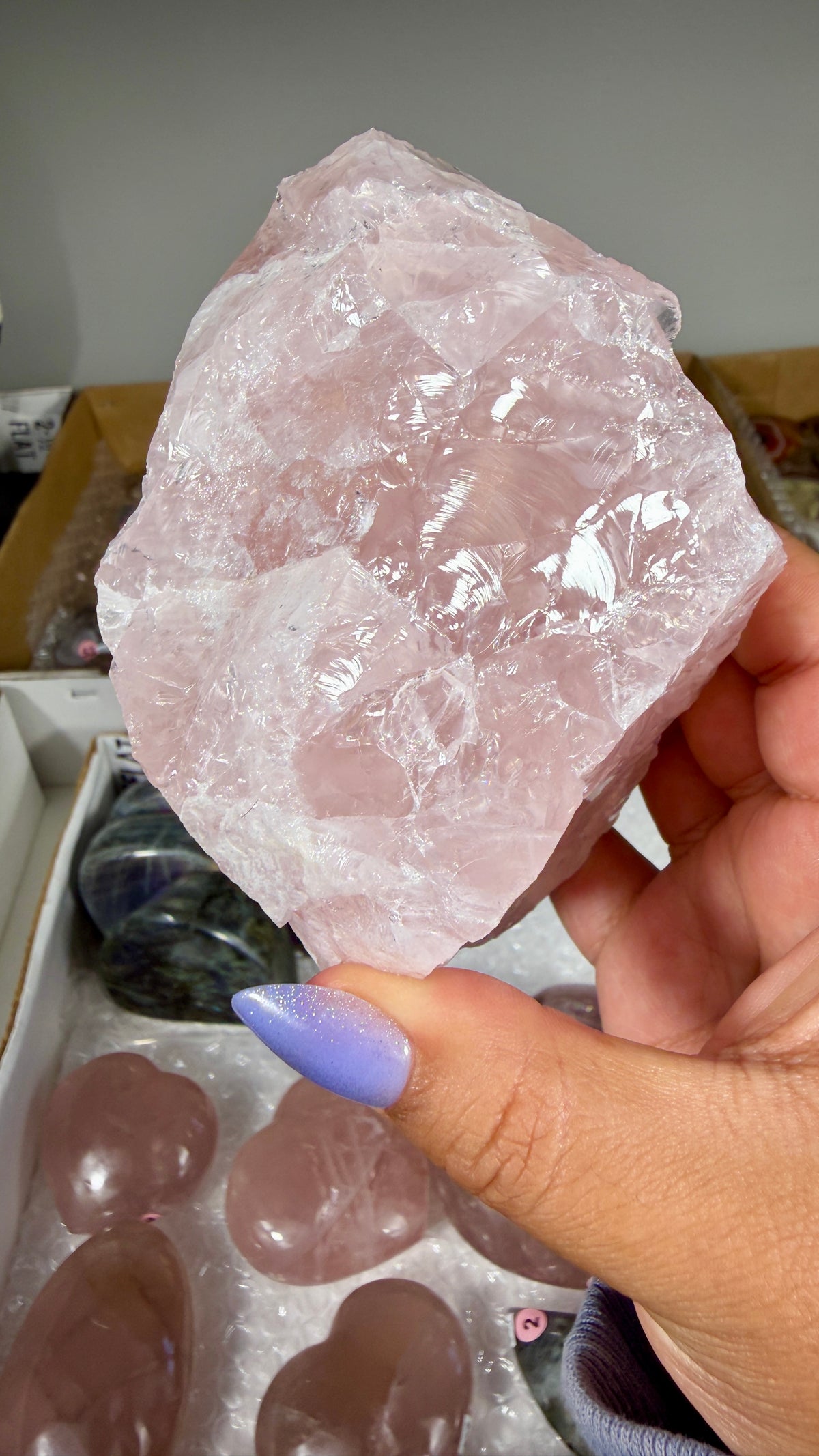 Gorgeous Raw Rose Quartz Chunk | Opt 19