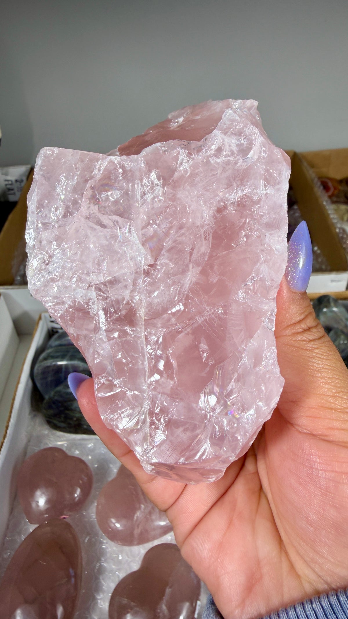 Gorgeous Raw Rose Quartz Chunk | Opt 19
