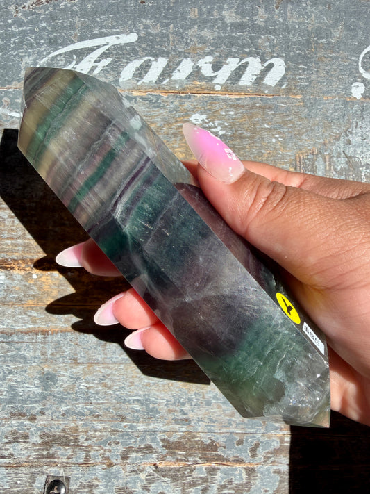 Gorgeous Rainbow Fluorite Wand | Opt Y