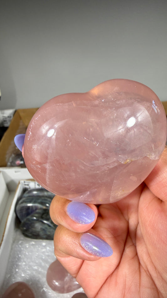 Gorgeous Rose Quartz Heart | Opt 16