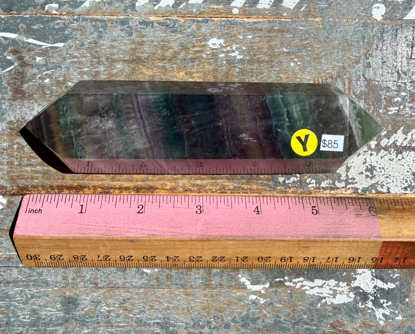 Gorgeous Rainbow Fluorite Wand | Opt Y