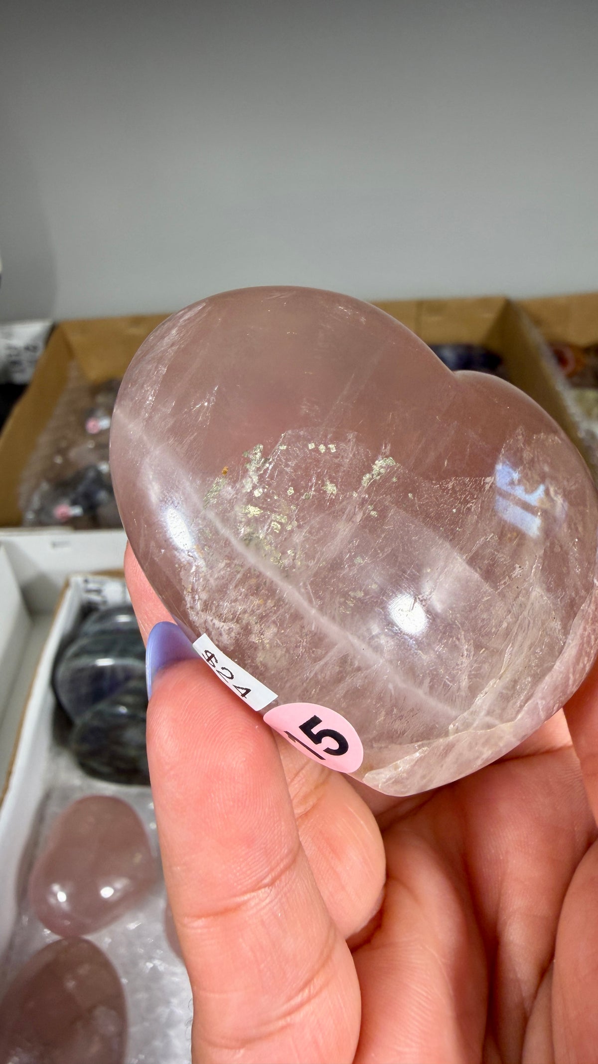 Gorgeous Rose Quartz Heart | Opt 15