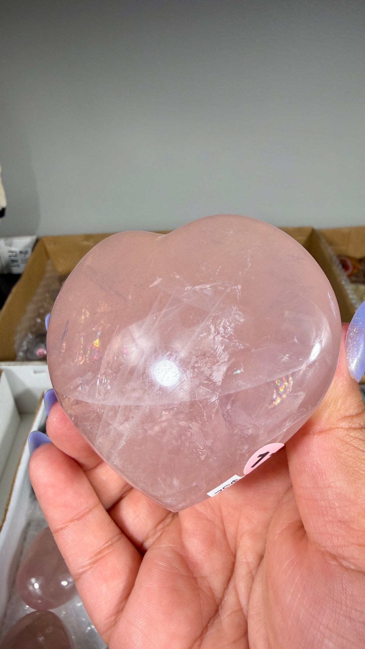 Gorgeous Rose Quartz Heart | Opt 17