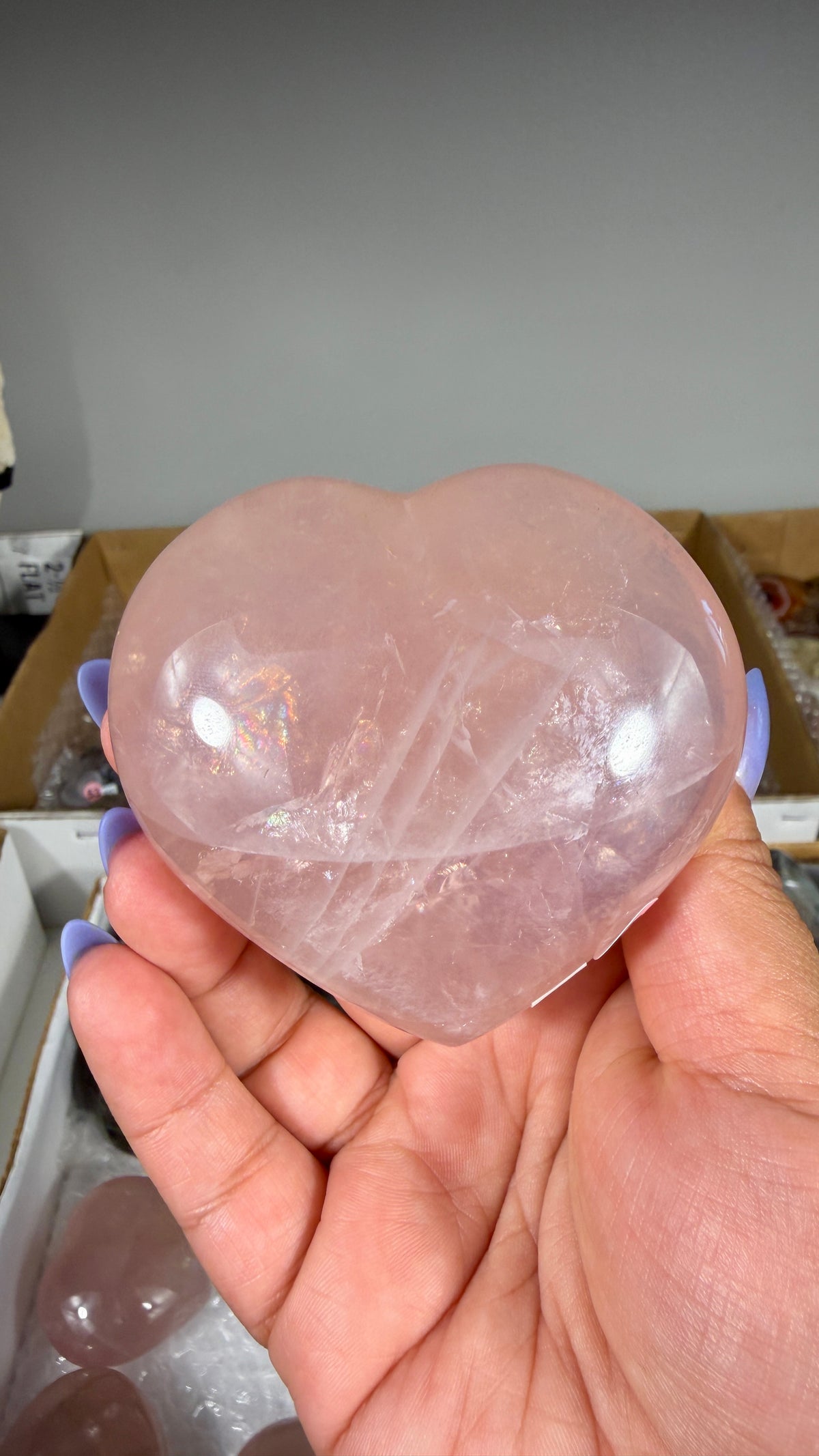 Gorgeous Rose Quartz Heart | Opt 17