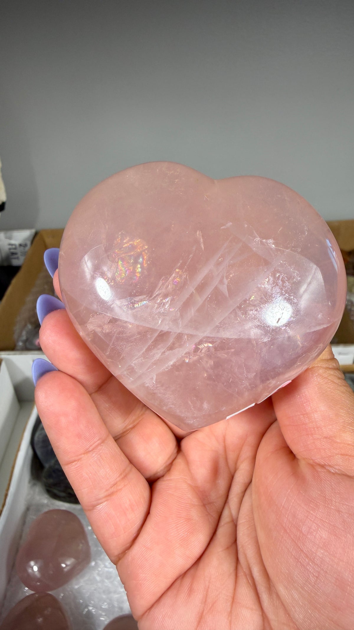 Gorgeous Rose Quartz Heart | Opt 17