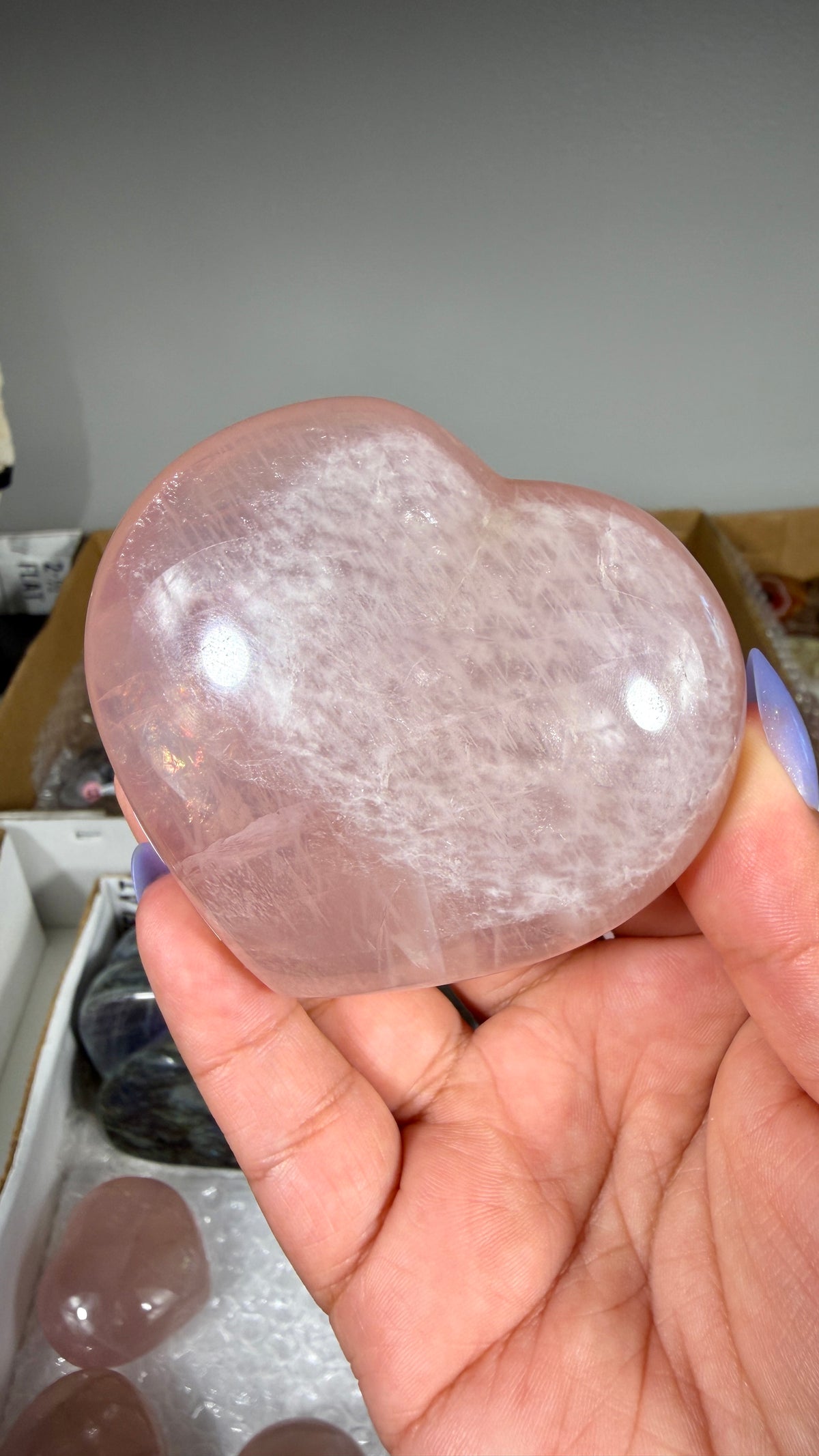 Gorgeous Rose Quartz Heart | Opt 17