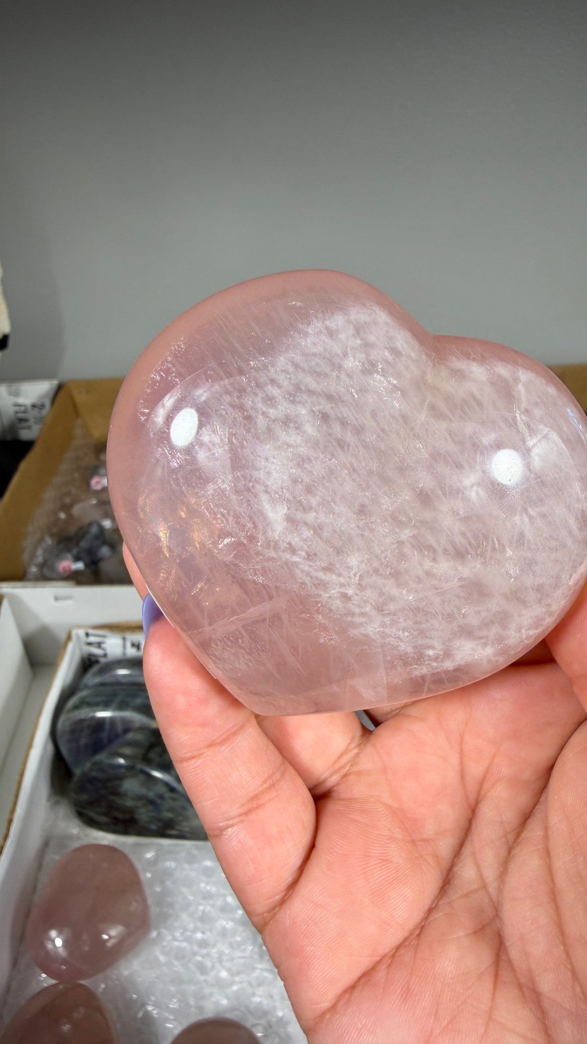 Gorgeous Rose Quartz Heart | Opt 17