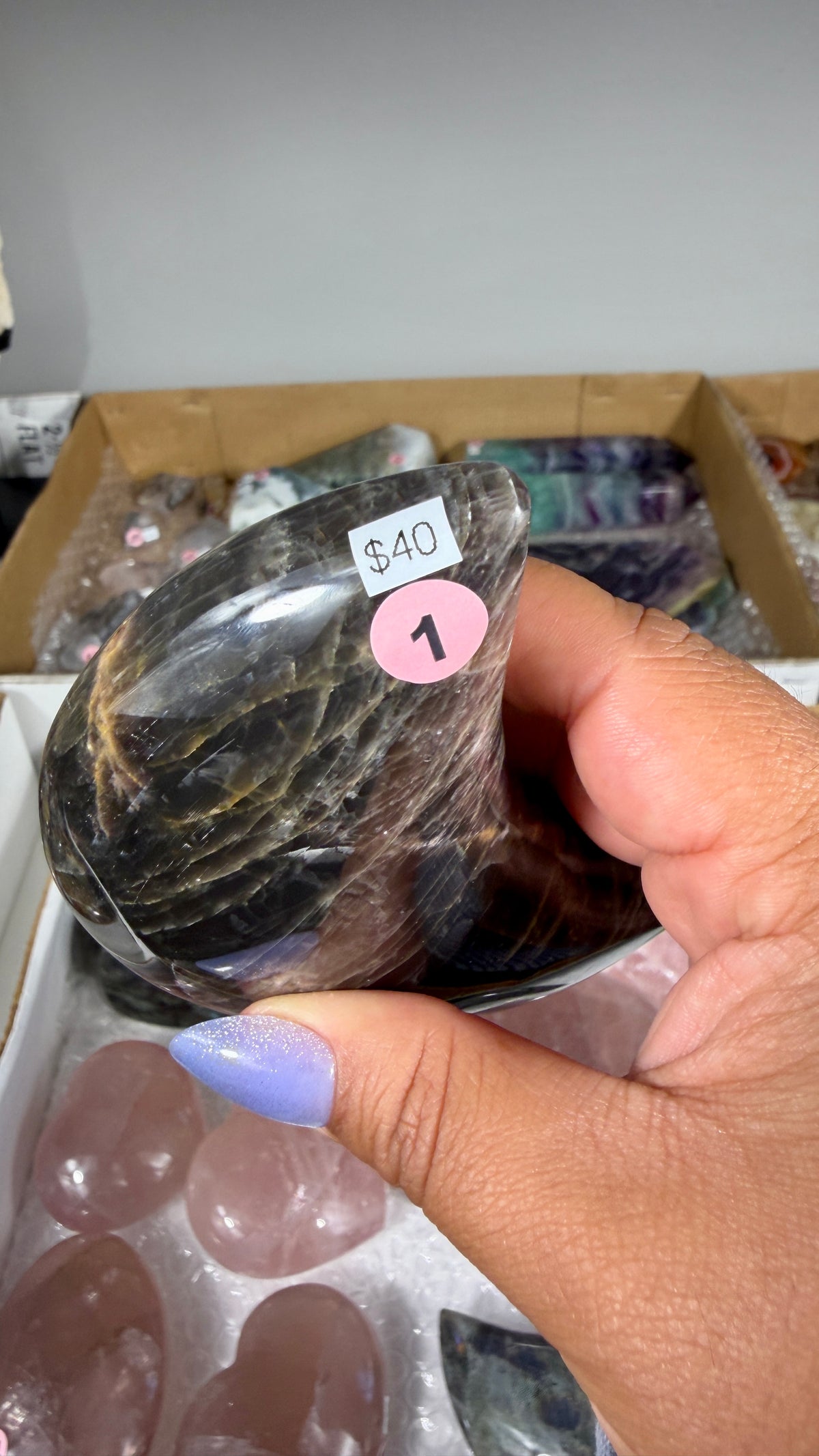 Gorgeous Black Moonstone Moon | Opt 1