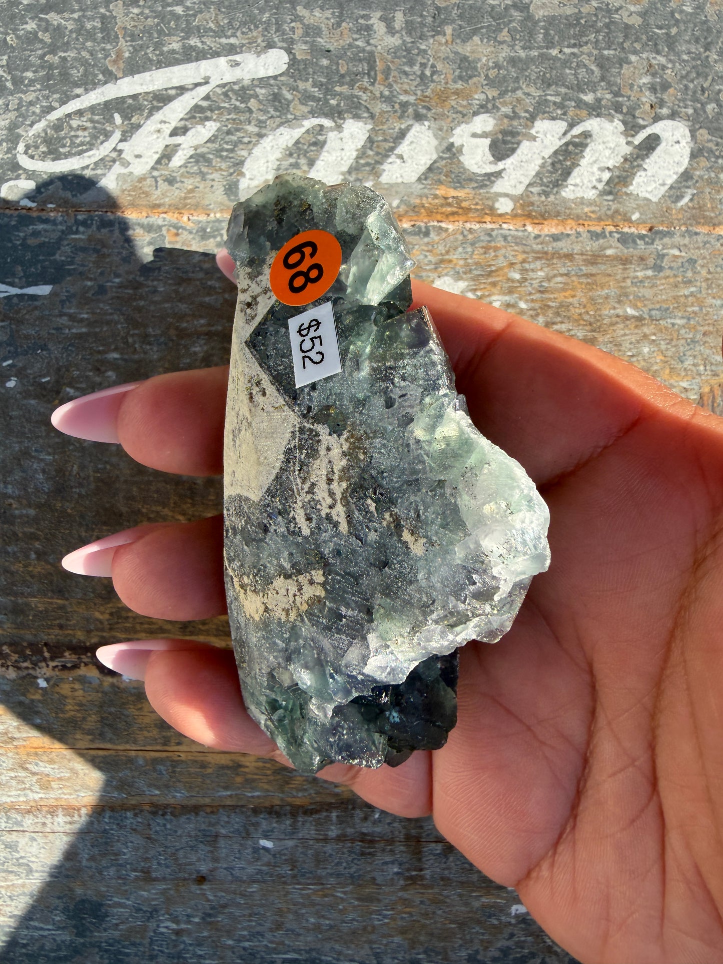 Gorgeous Cubic Dark Blue/Purple Fluorite Specimen coated in Pyrite | China | Opt 68