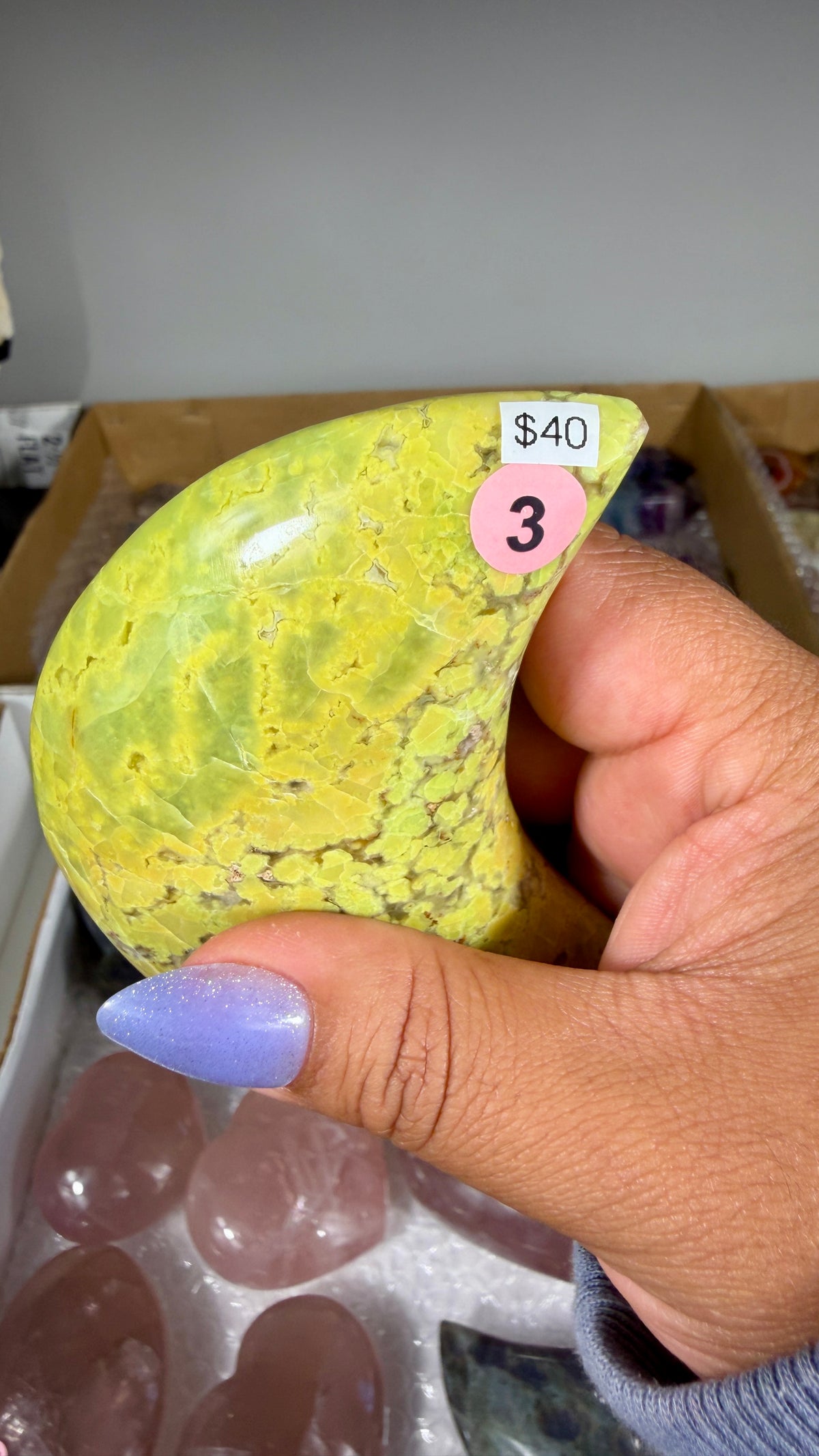 Gorgeous Green Opal Moon | Opt 3
