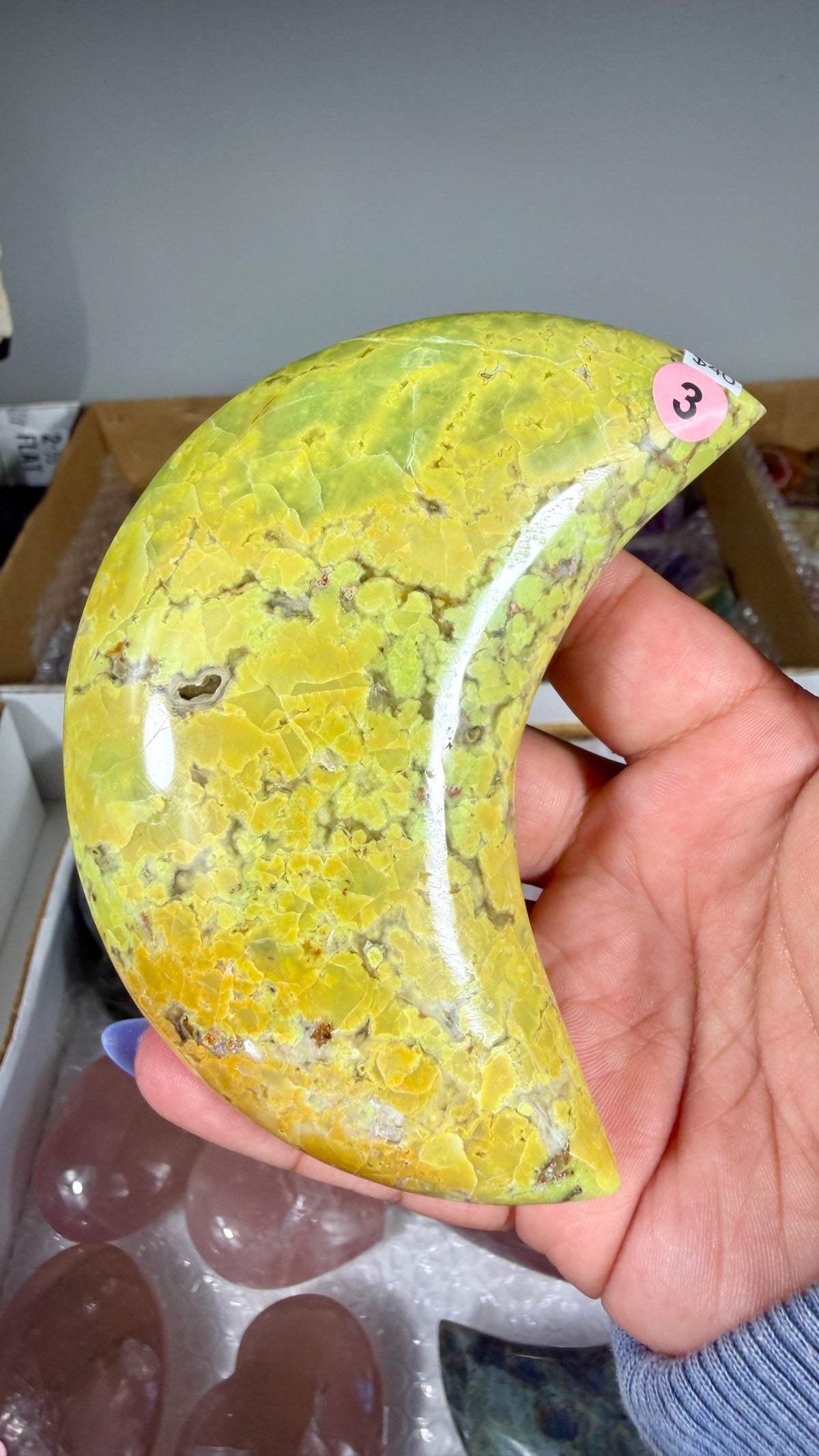 Gorgeous Green Opal Moon | Opt 3