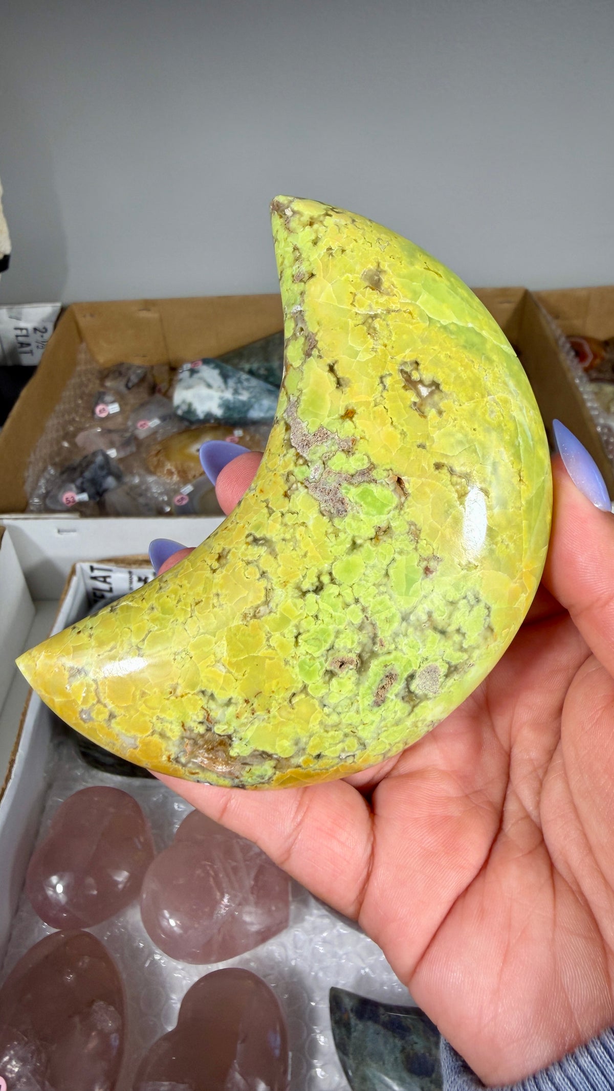 Gorgeous Green Opal Moon | Opt 3