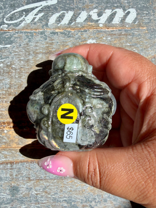 Gorgeous Labradorite Buddha | Opt N