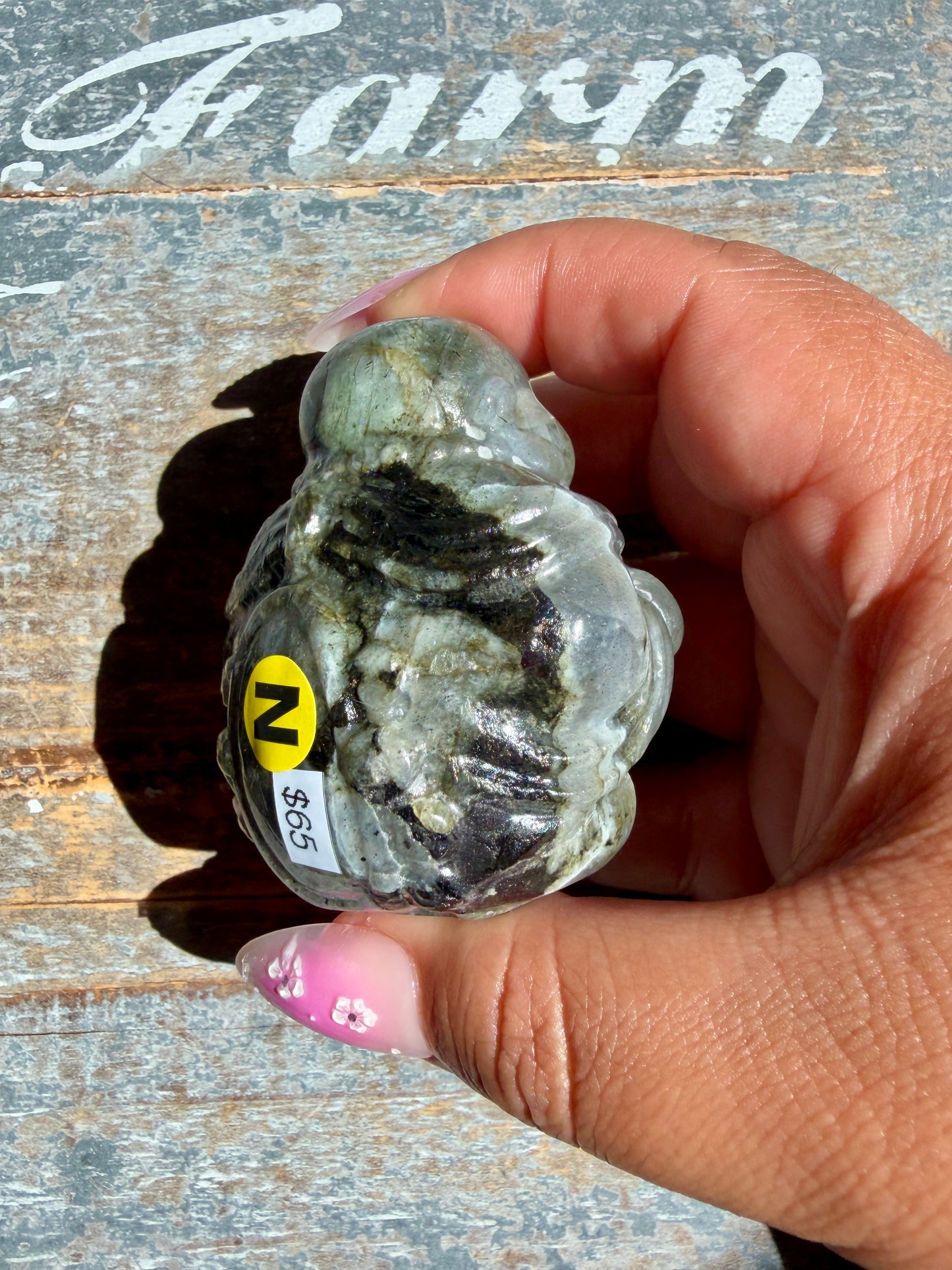 Gorgeous Labradorite Buddha | Opt N