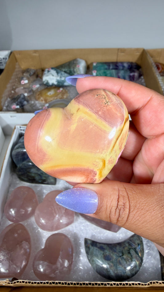 Gorgeous Polychrome Jasper Heart | Opt 32