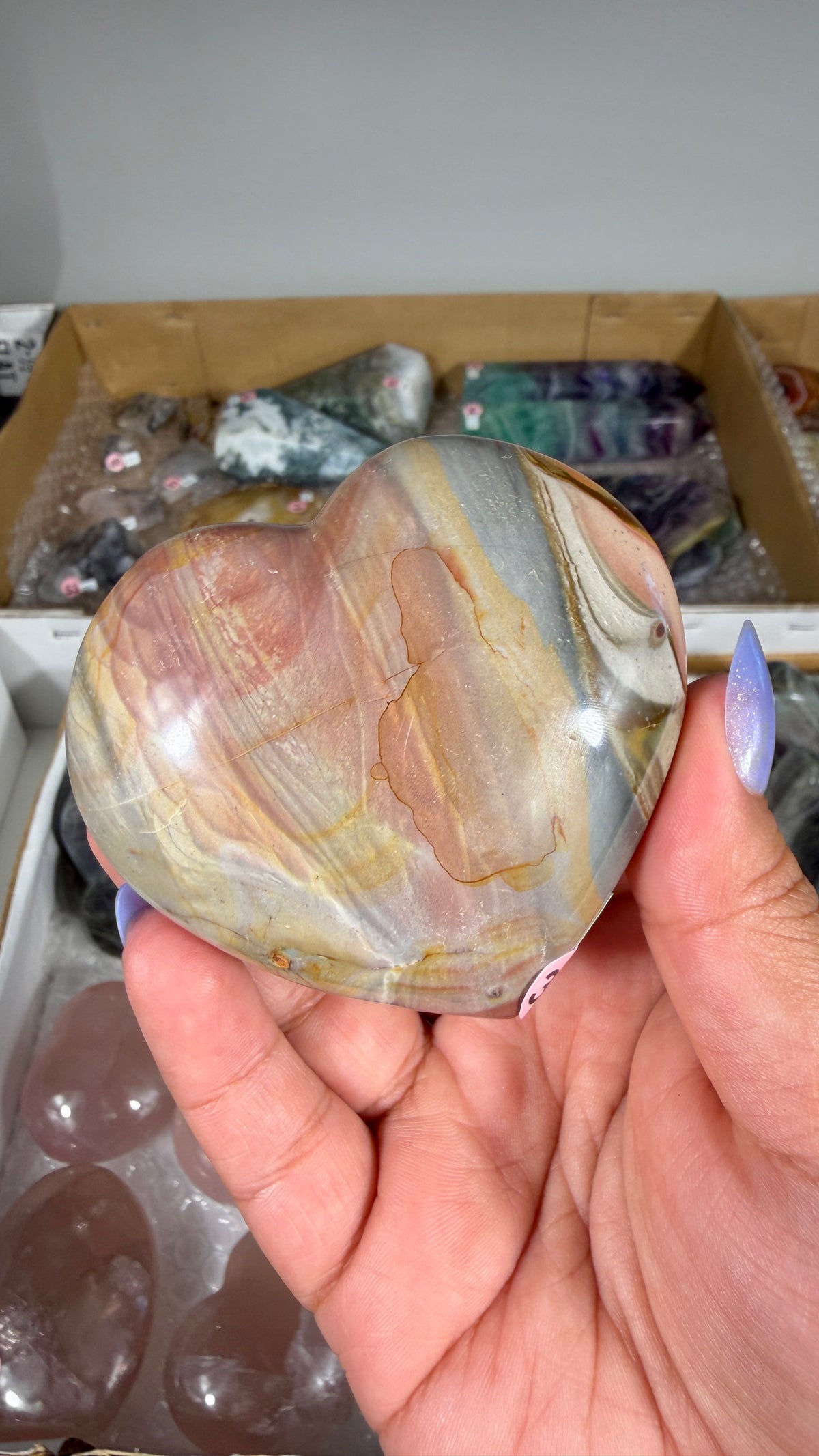 Gorgeous Polychrome Jasper Heart | Opt 33