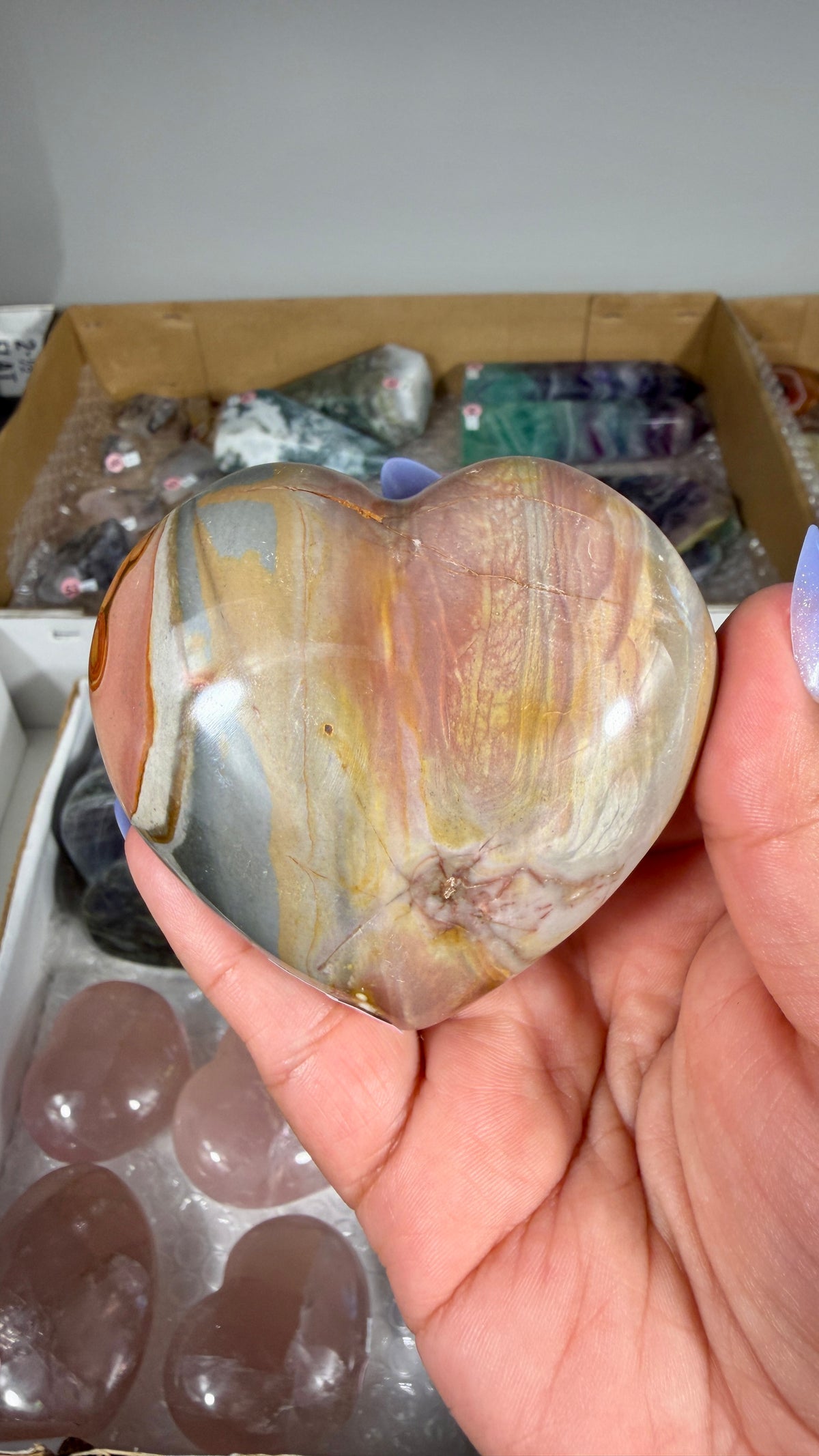 Gorgeous Polychrome Jasper Heart | Opt 33