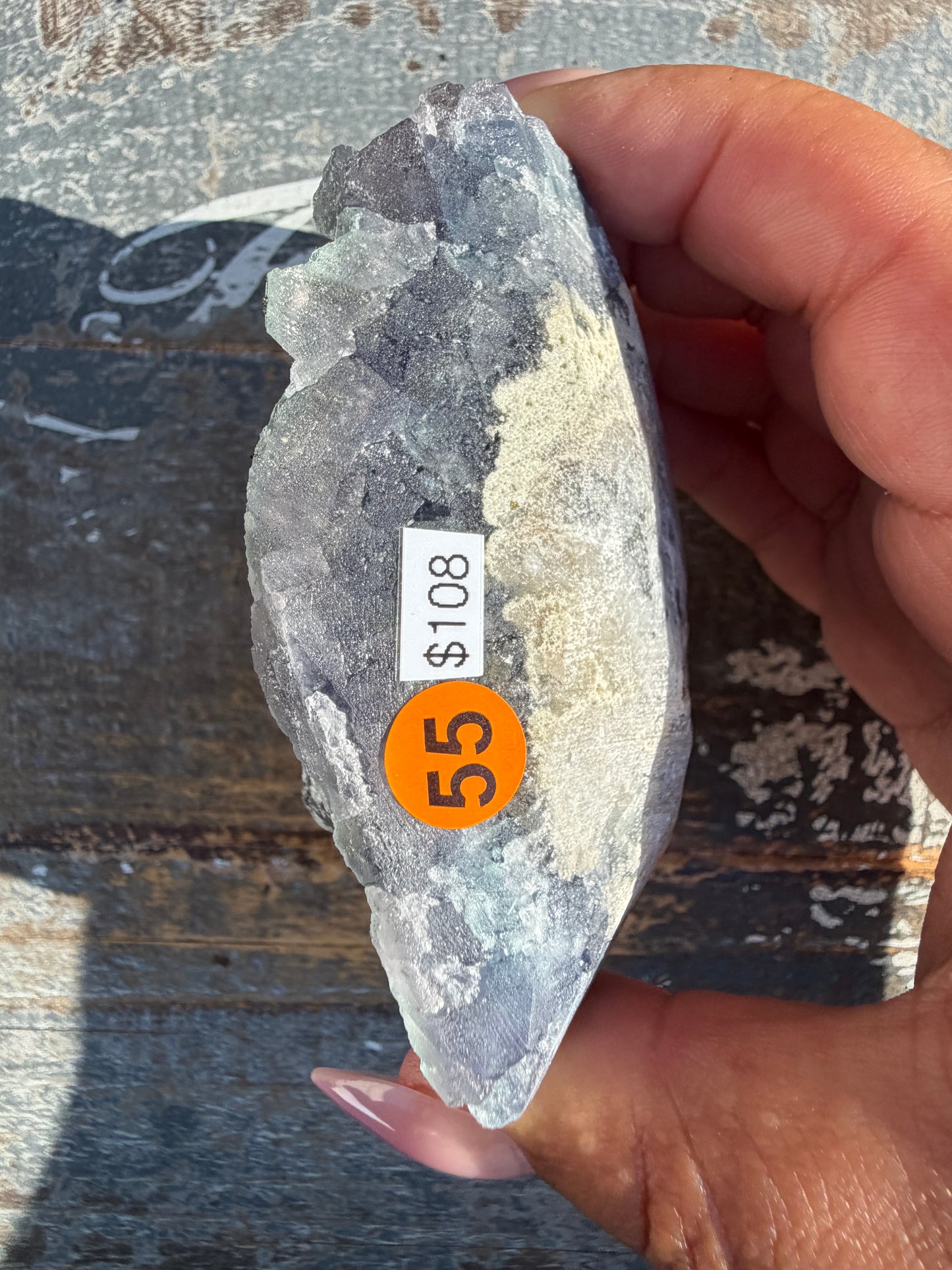 Gorgeous Cubic Dark Blue/Purple Fluorite Specimen coated in Pyrite | China | Opt 55