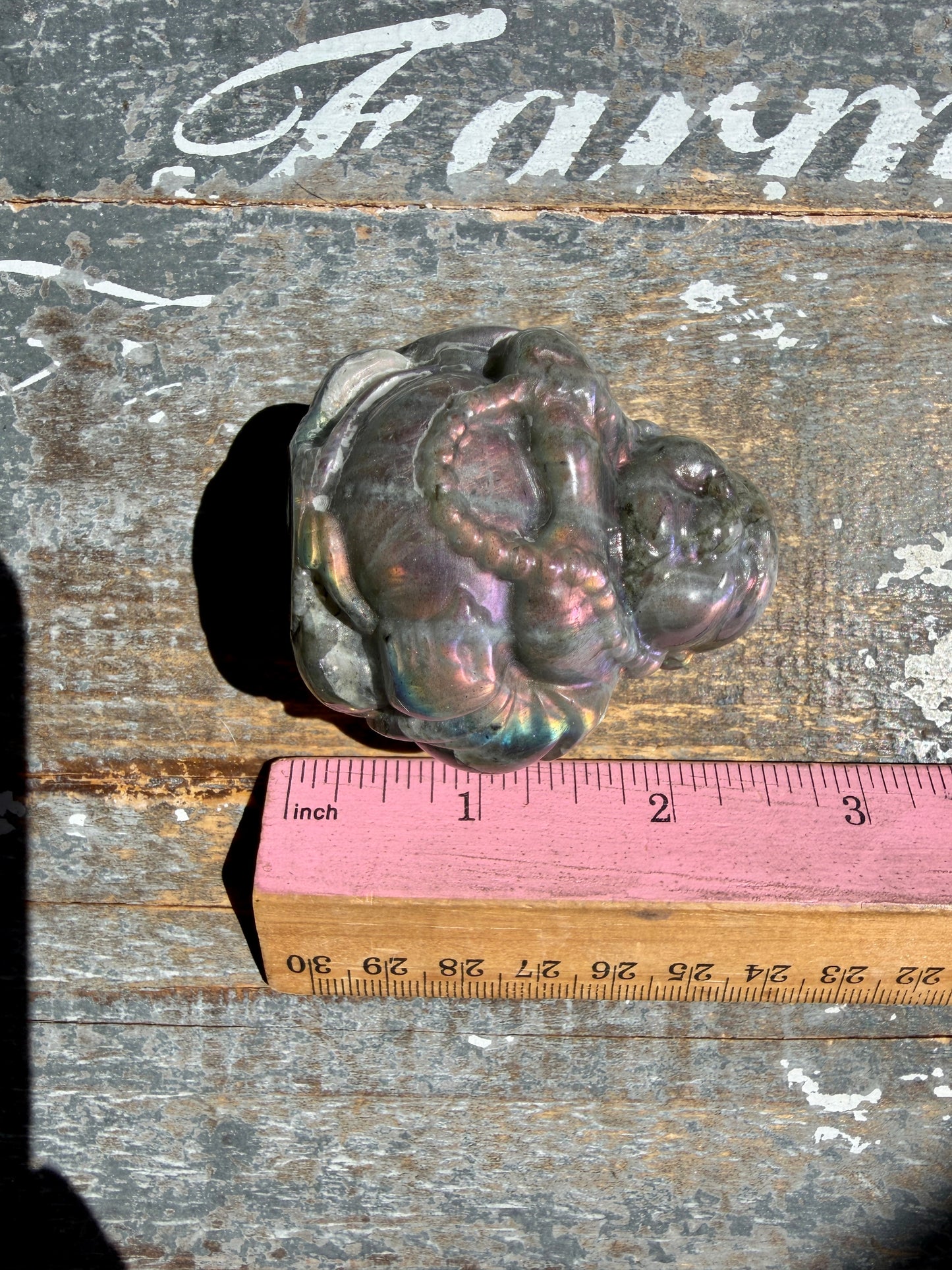 Gorgeous Labradorite Buddha | Opt N