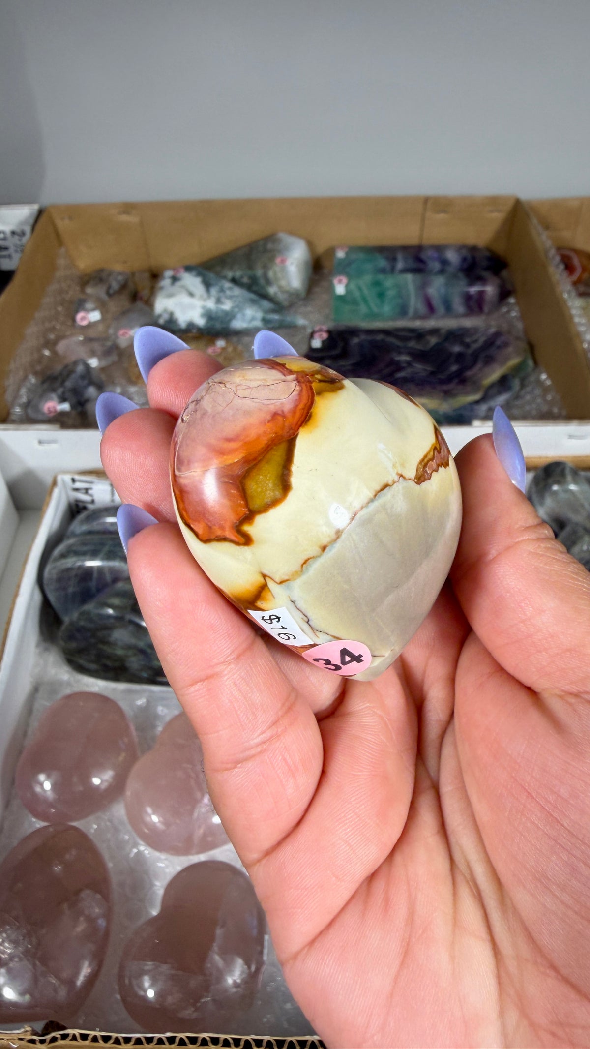 Gorgeous Polychrome Jasper Heart | Opt 34