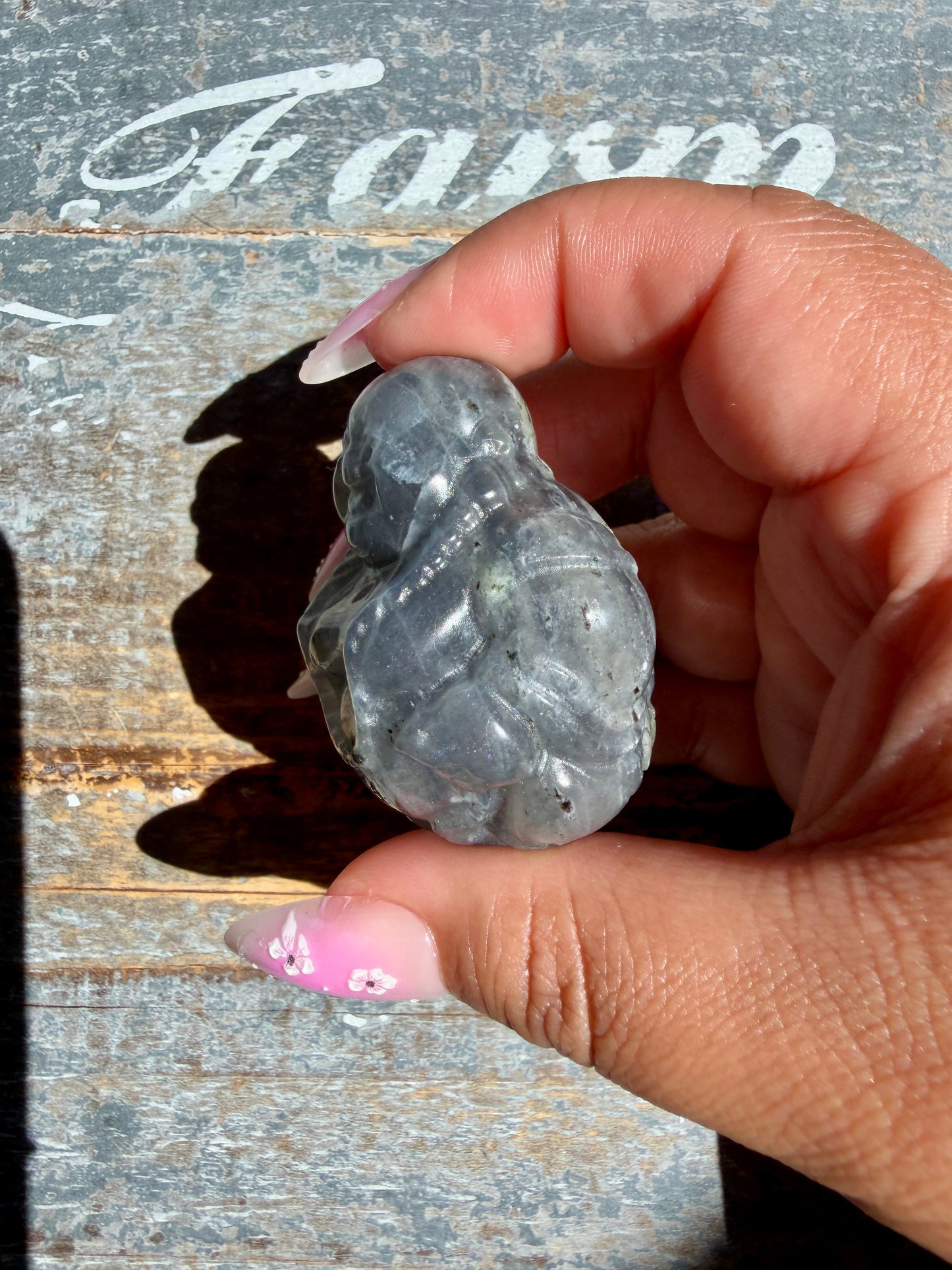 Gorgeous Labradorite Buddha | Opt U
