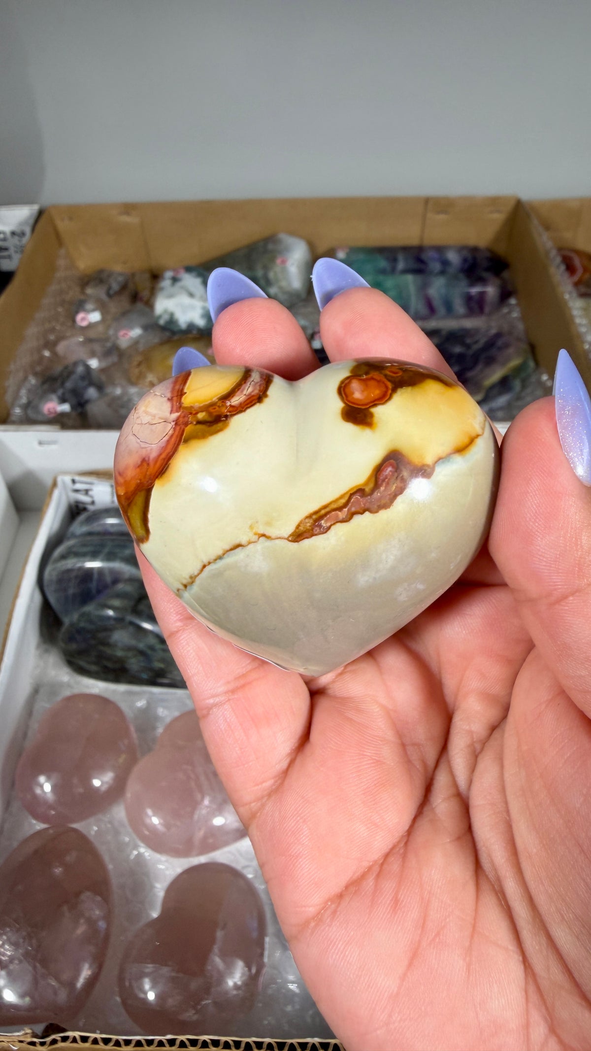 Gorgeous Polychrome Jasper Heart | Opt 34