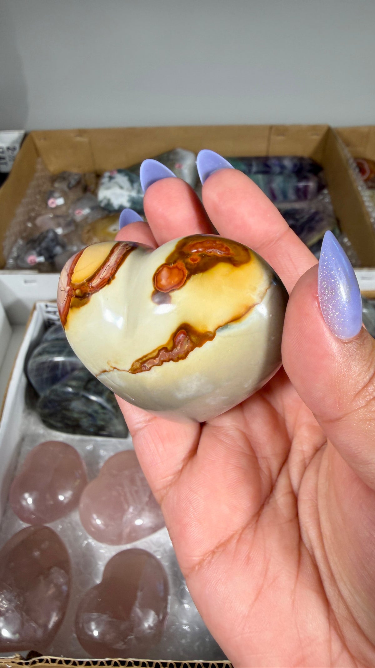 Gorgeous Polychrome Jasper Heart | Opt 34