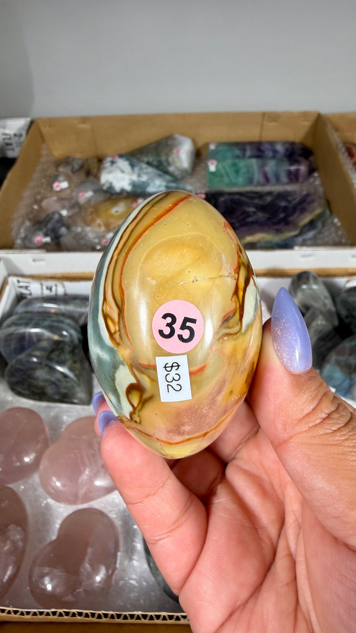 Gorgeous Polychrome Jasper Heart | Opt 35