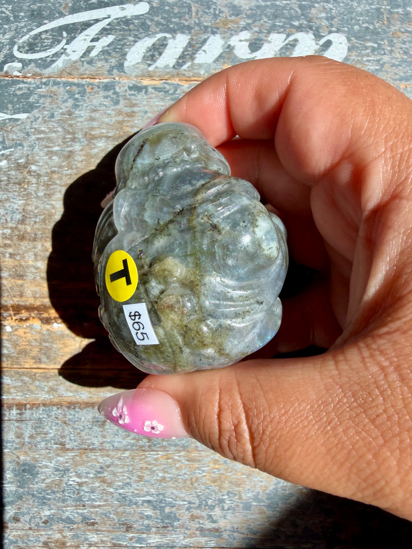 Gorgeous Labradorite Buddha | Opt T