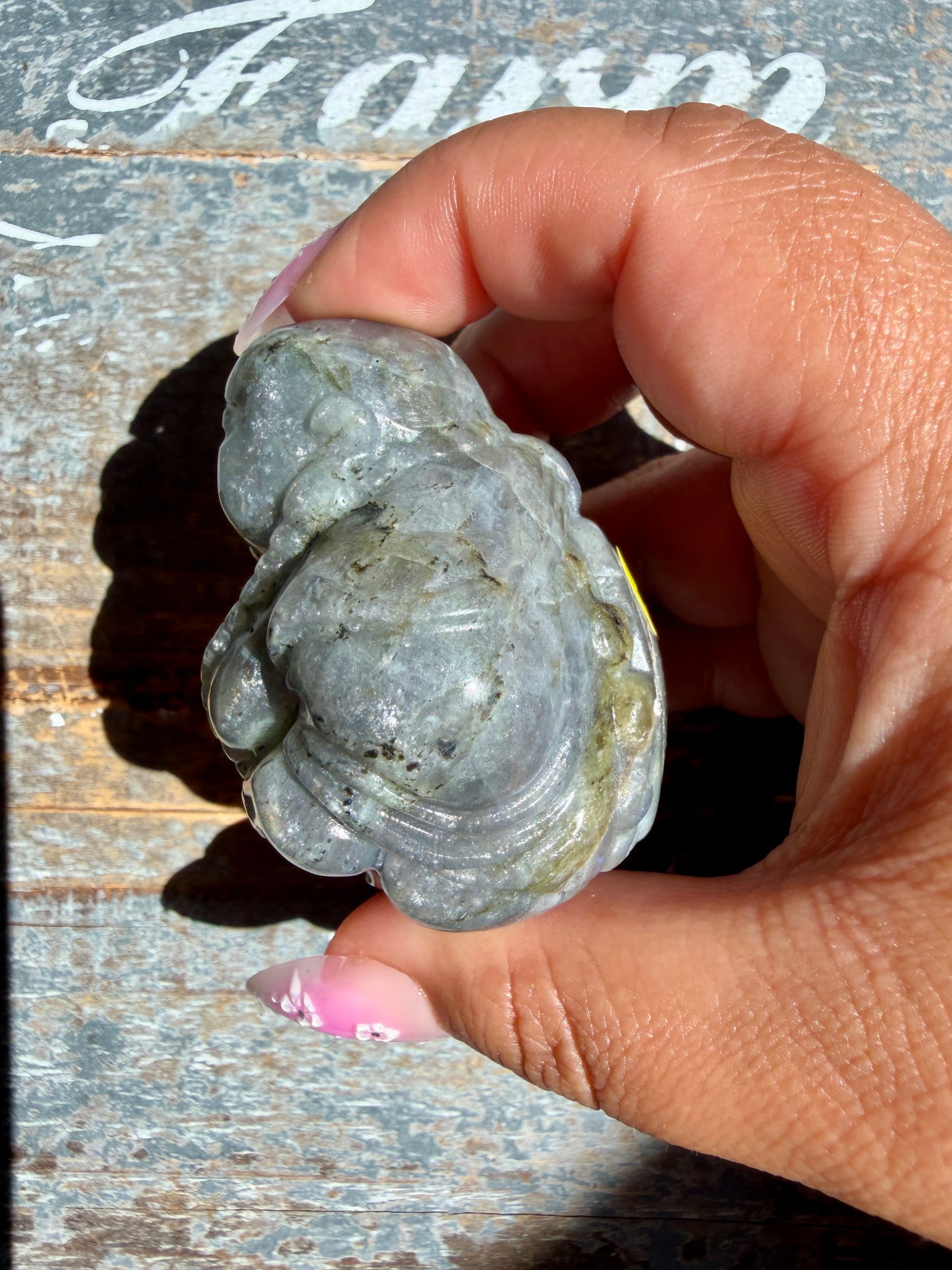Gorgeous Labradorite Buddha | Opt T