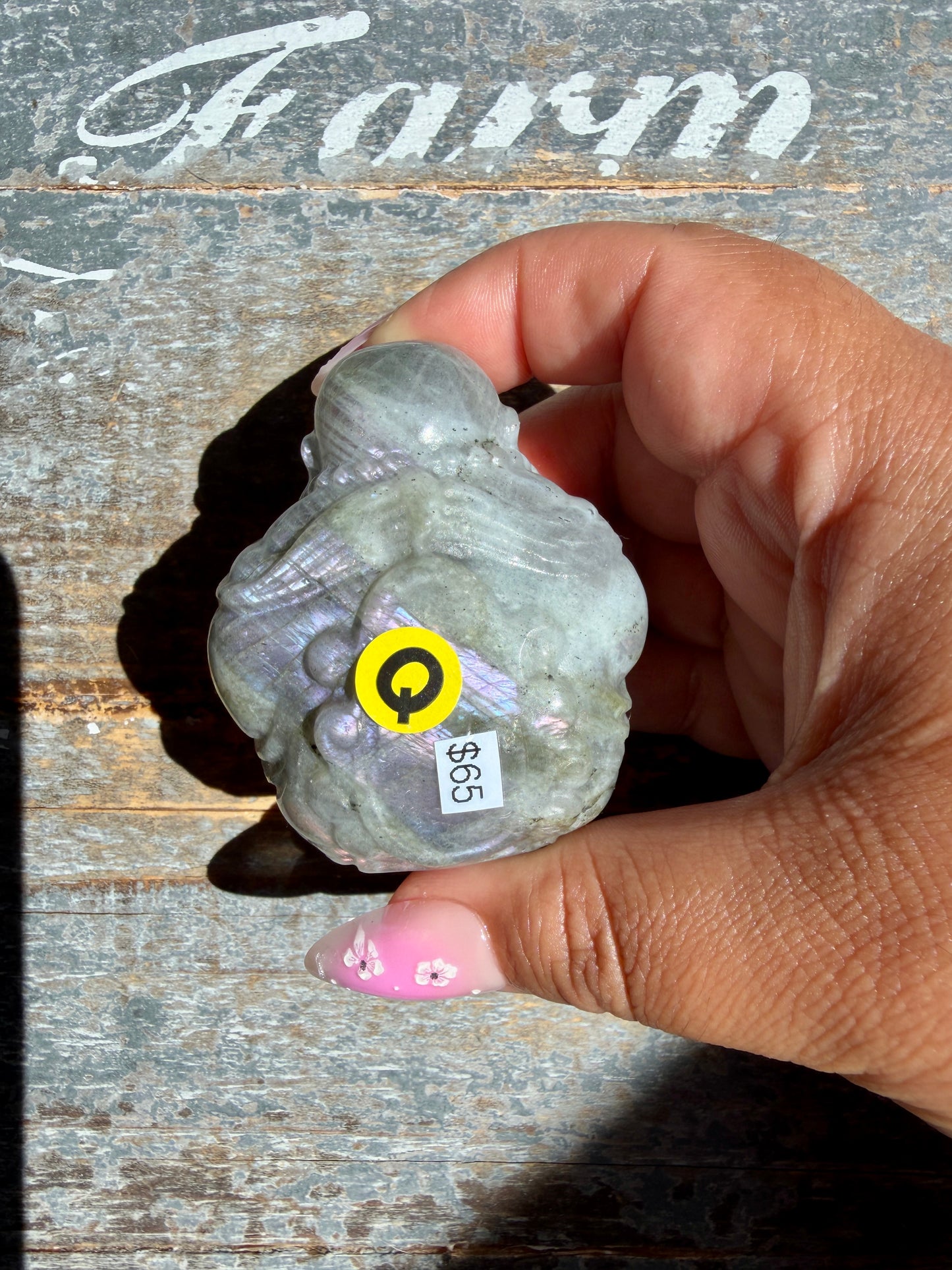 Gorgeous Labradorite Buddha | Opt Q