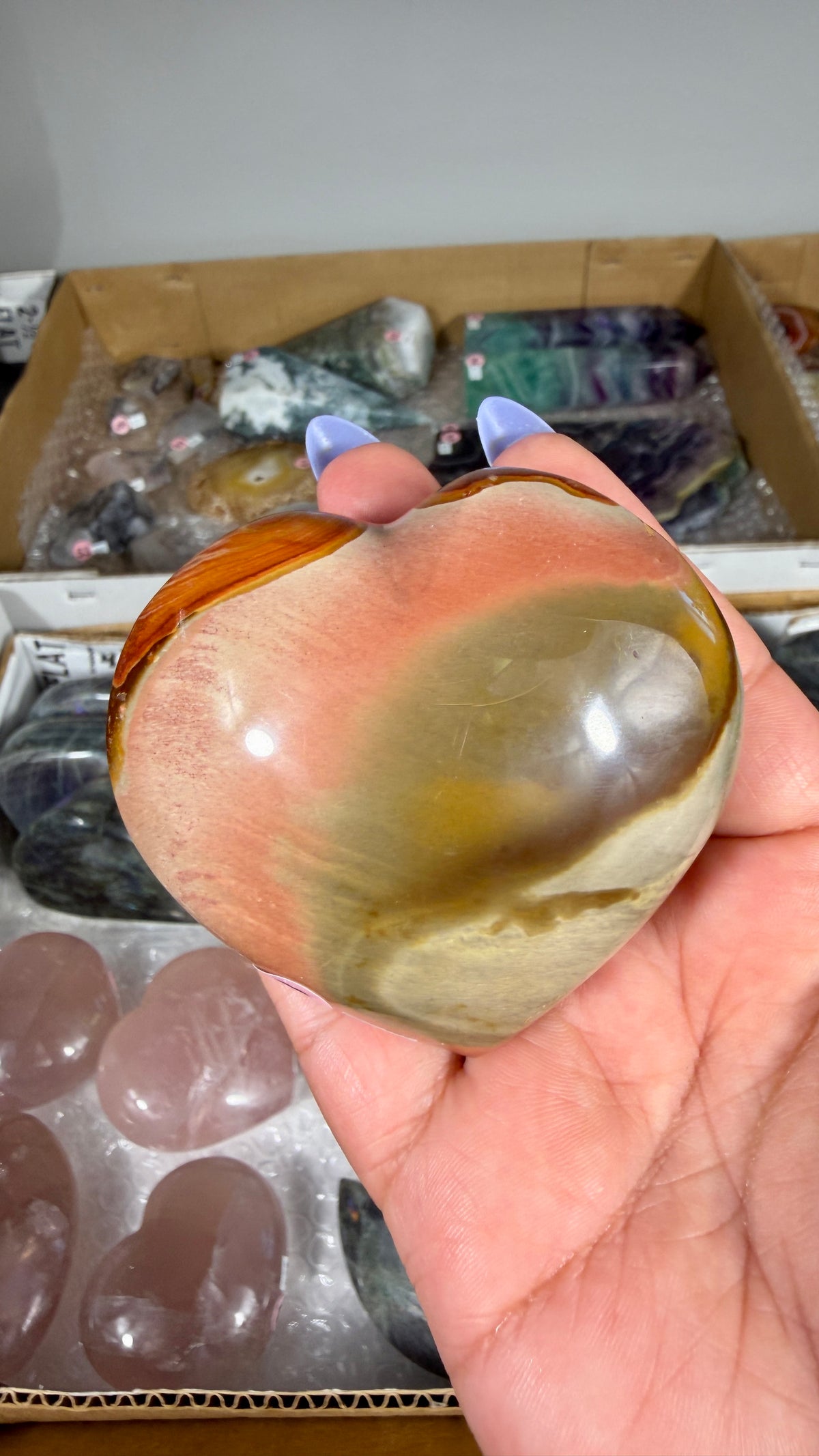 Gorgeous Polychrome Jasper Heart | Opt 39