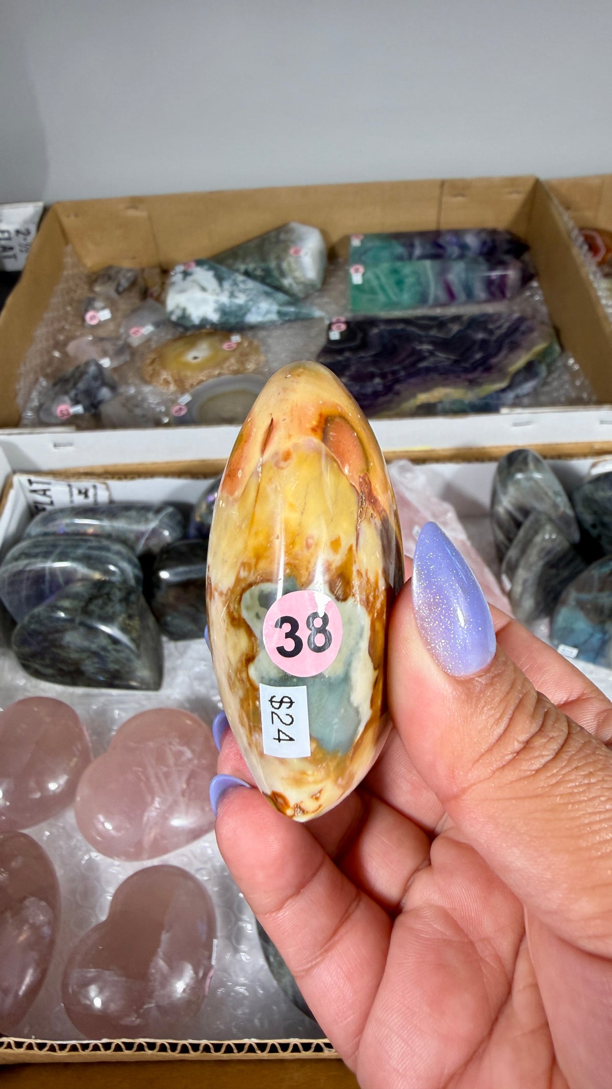 Gorgeous Polychrome Jasper Heart | Opt 38