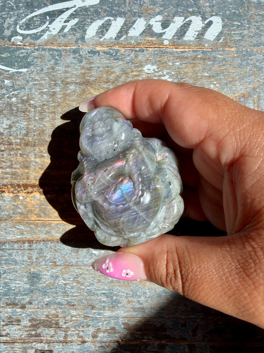 Gorgeous Labradorite Buddha | Opt Q