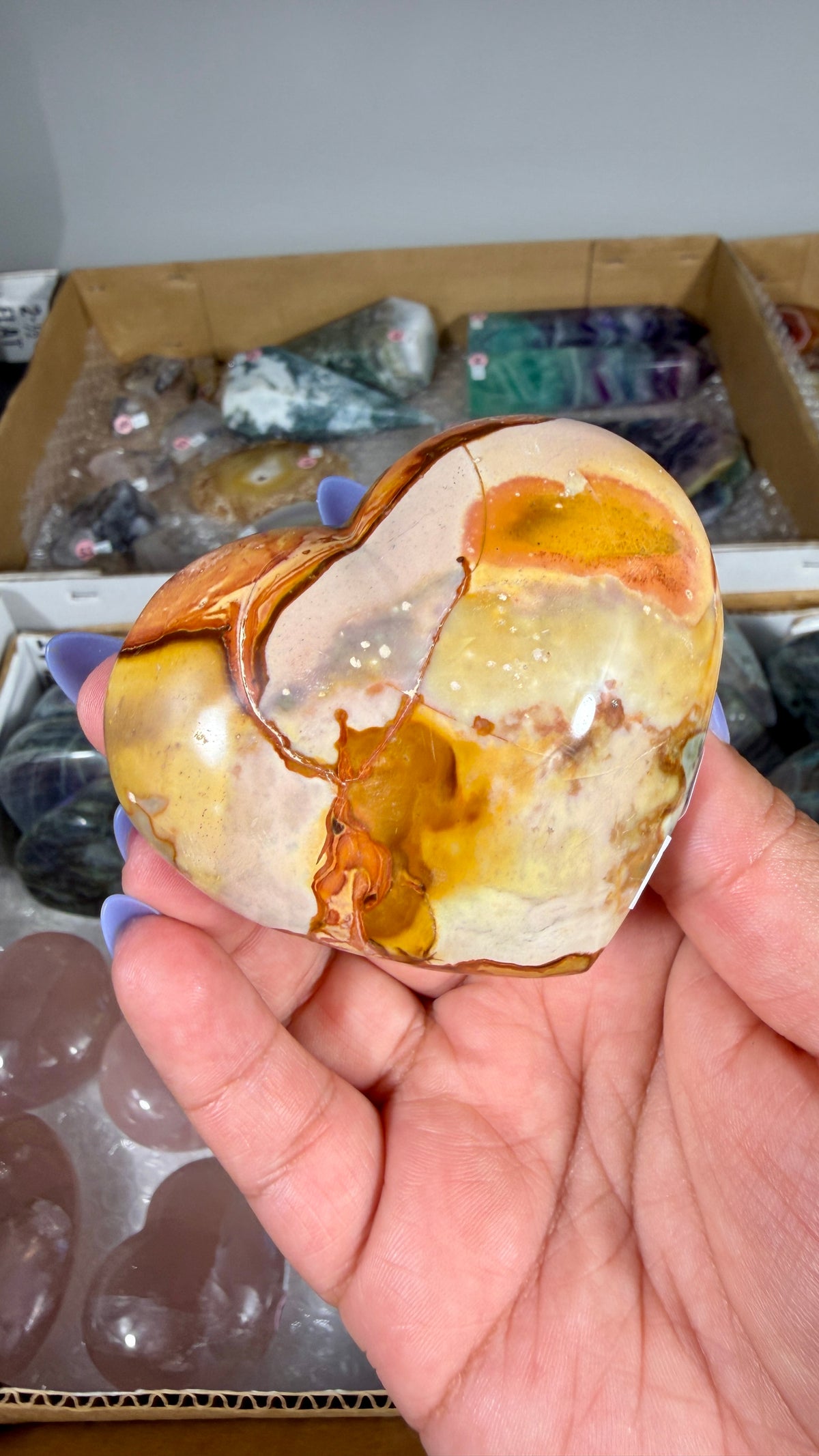 Gorgeous Polychrome Jasper Heart | Opt 38