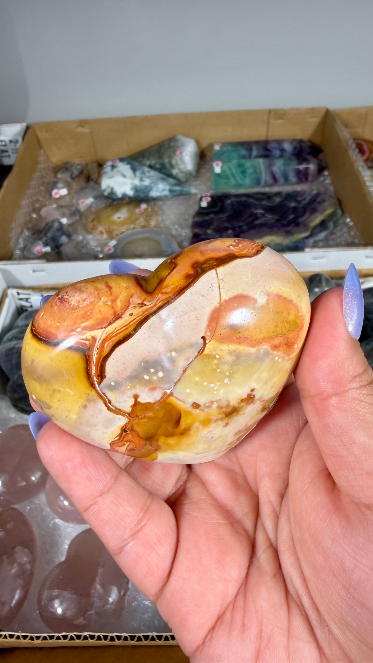 Gorgeous Polychrome Jasper Heart | Opt 38