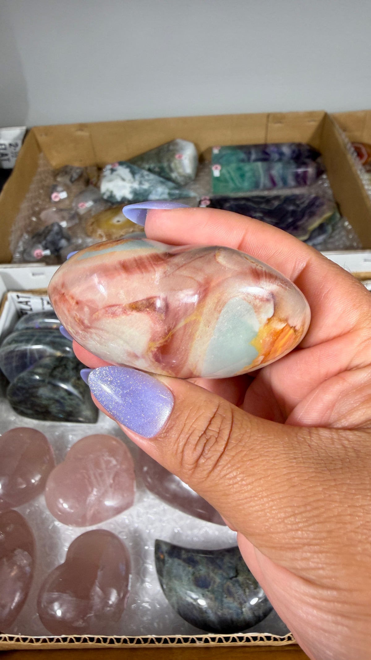 Gorgeous Polychrome Jasper Heart | Opt 36