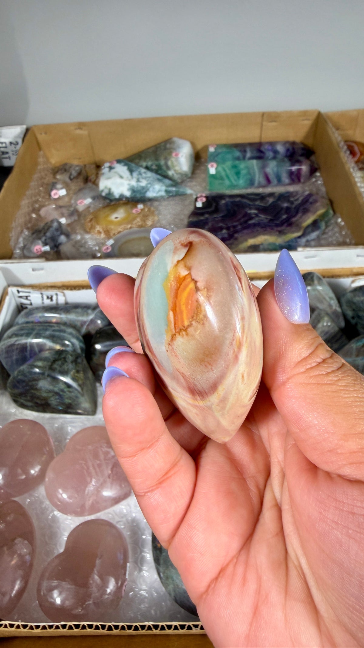 Gorgeous Polychrome Jasper Heart | Opt 36