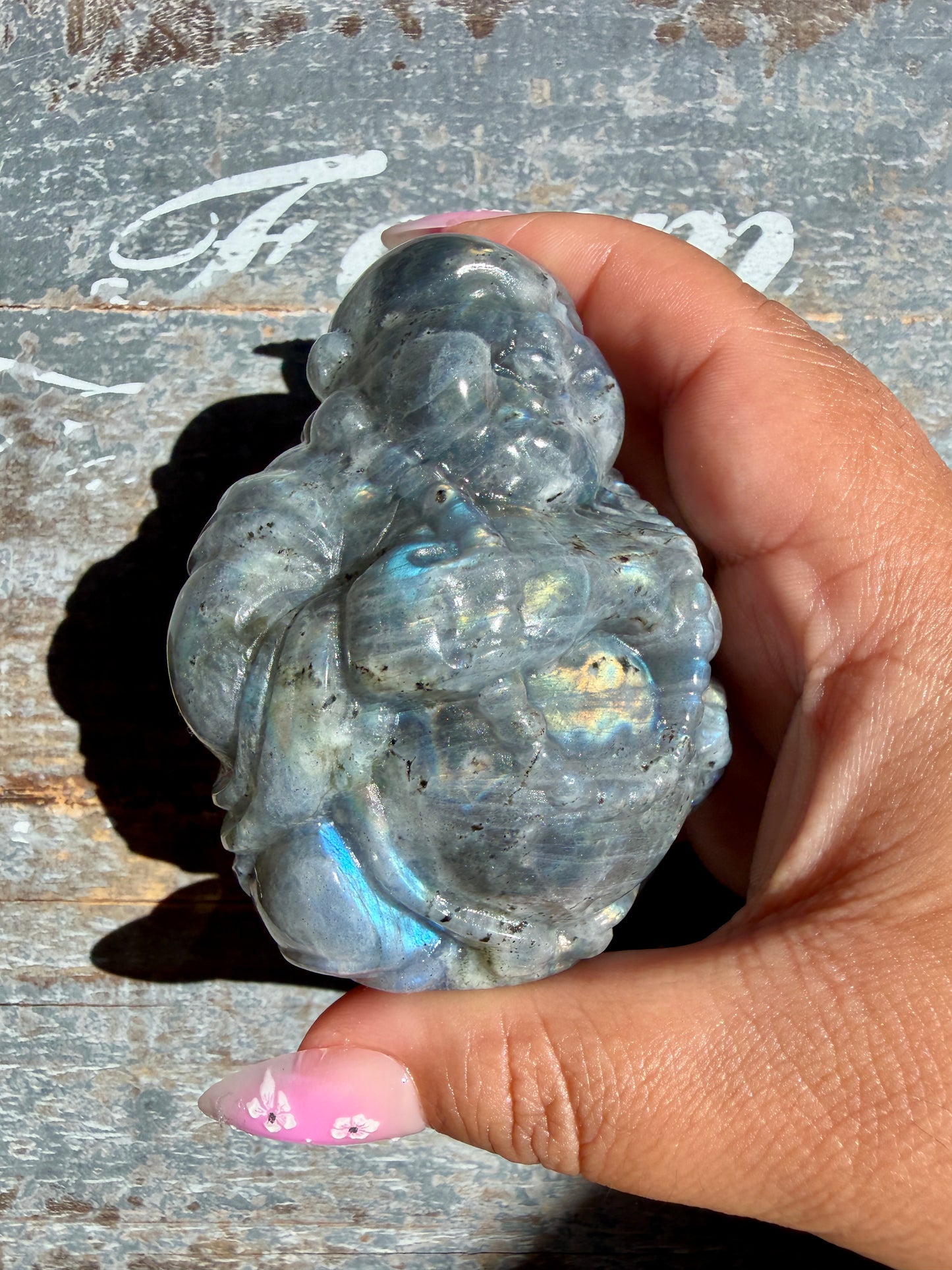 Gorgeous Labradorite Buddha | Opt R