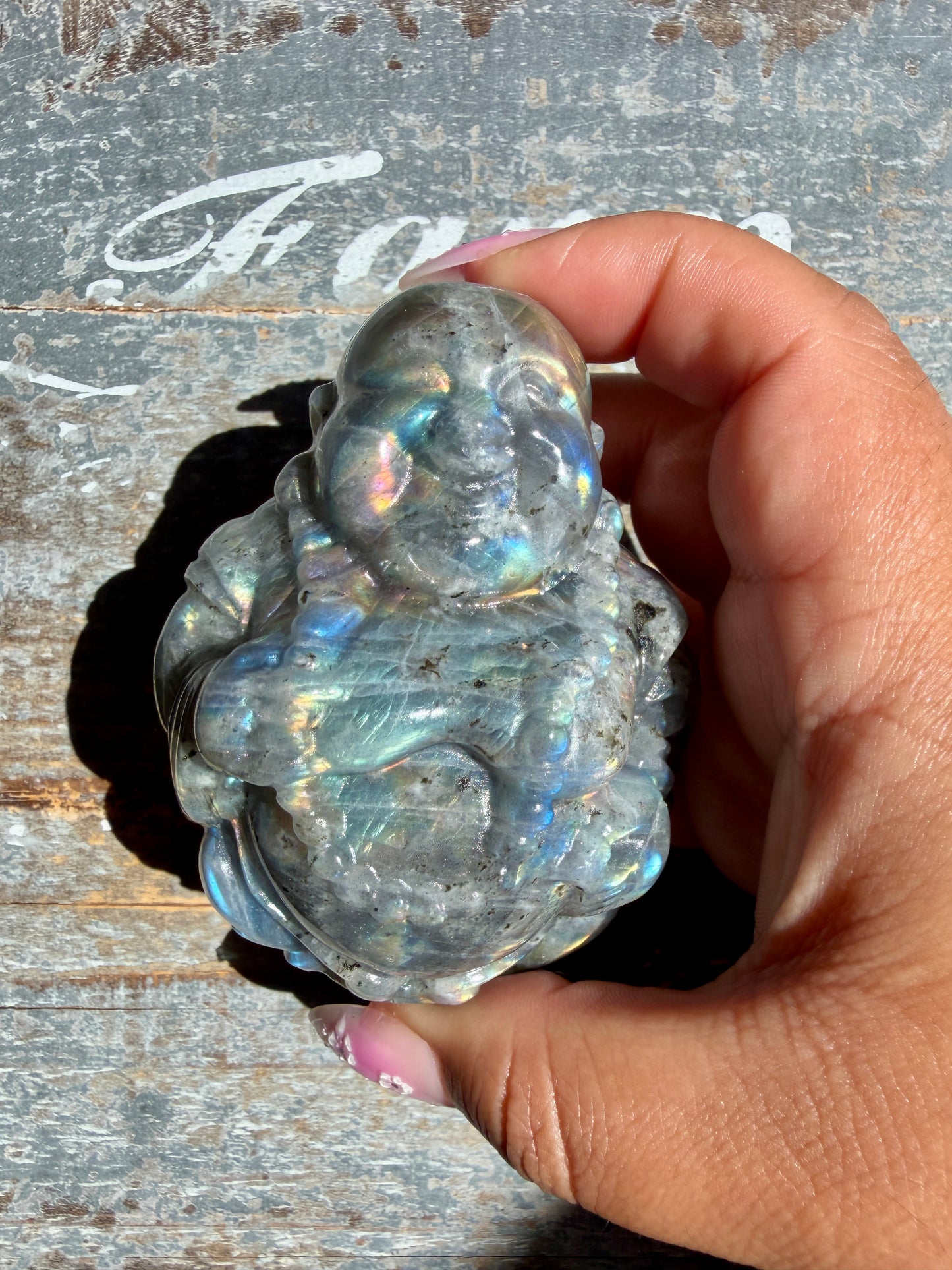 Gorgeous Labradorite Buddha | Opt R
